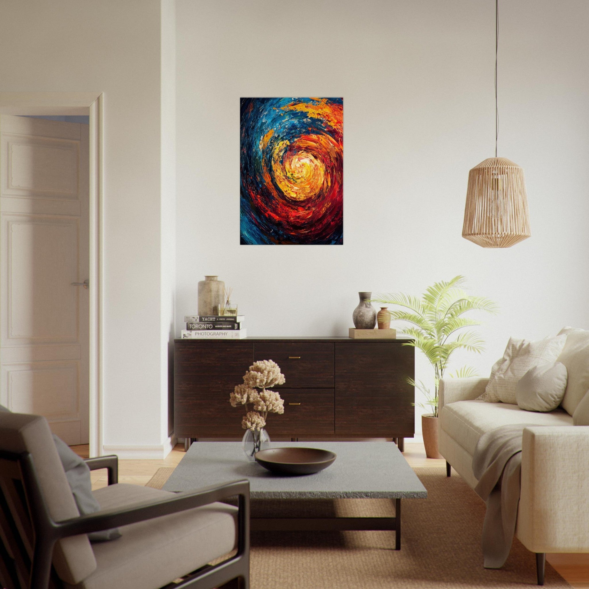 Canvas Portrait - Vortex of Emotions A swirling fusion of vagrant - Shop Ai Art WebShop - Digital Art online Store
