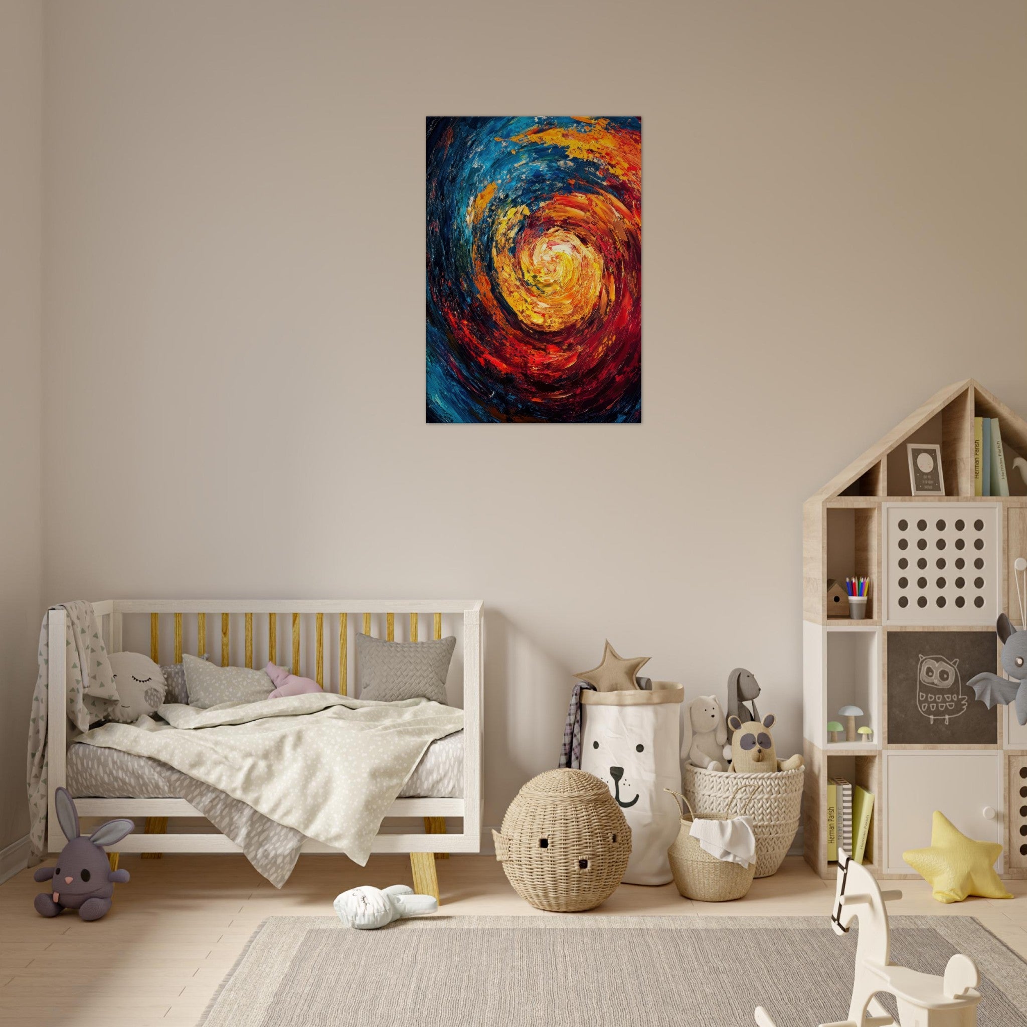 Canvas Portrait - Vortex of Emotions A swirling fusion of vagrant - Shop Ai Art WebShop - Digital Art online Store
