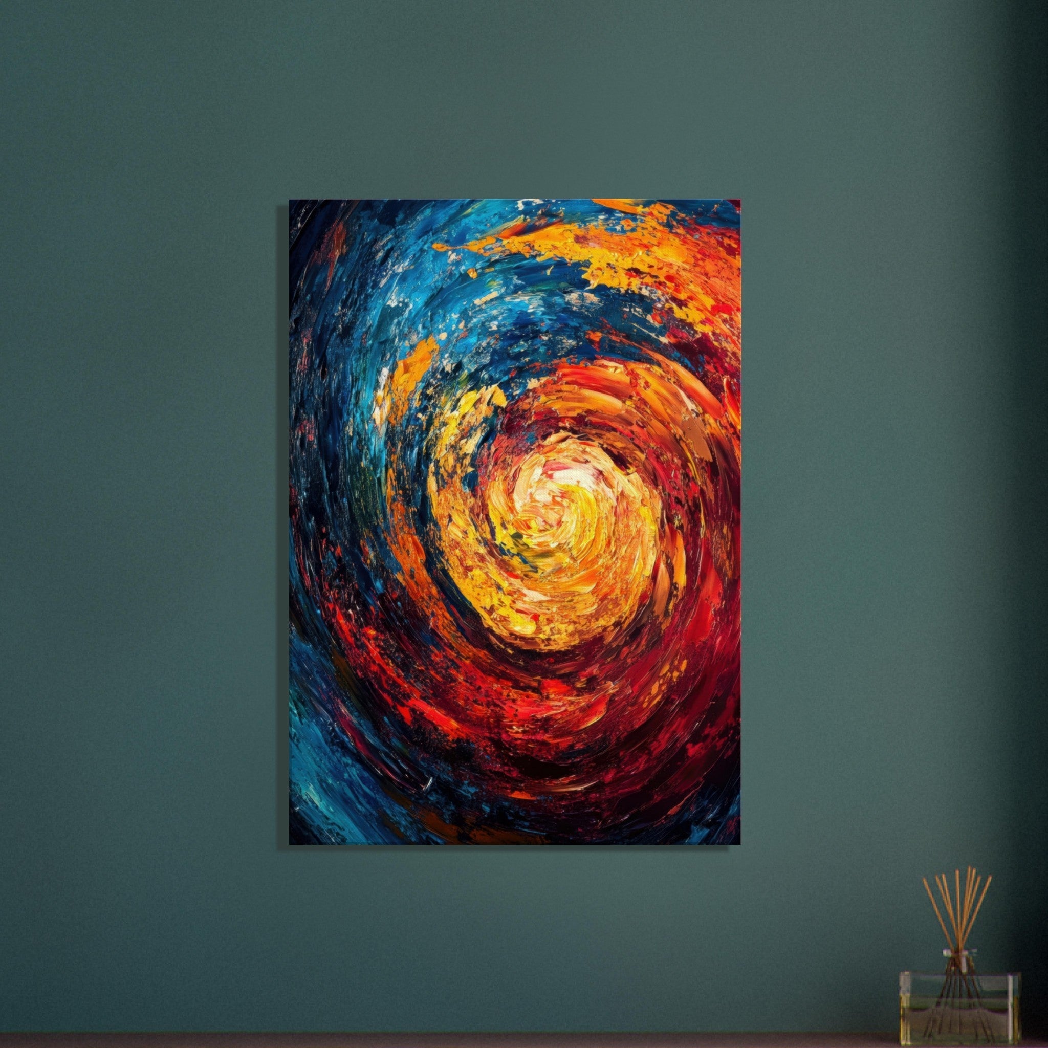 Canvas Portrait - Vortex of Emotions A swirling fusion of vagrant - Shop Ai Art WebShop - Digital Art online Store