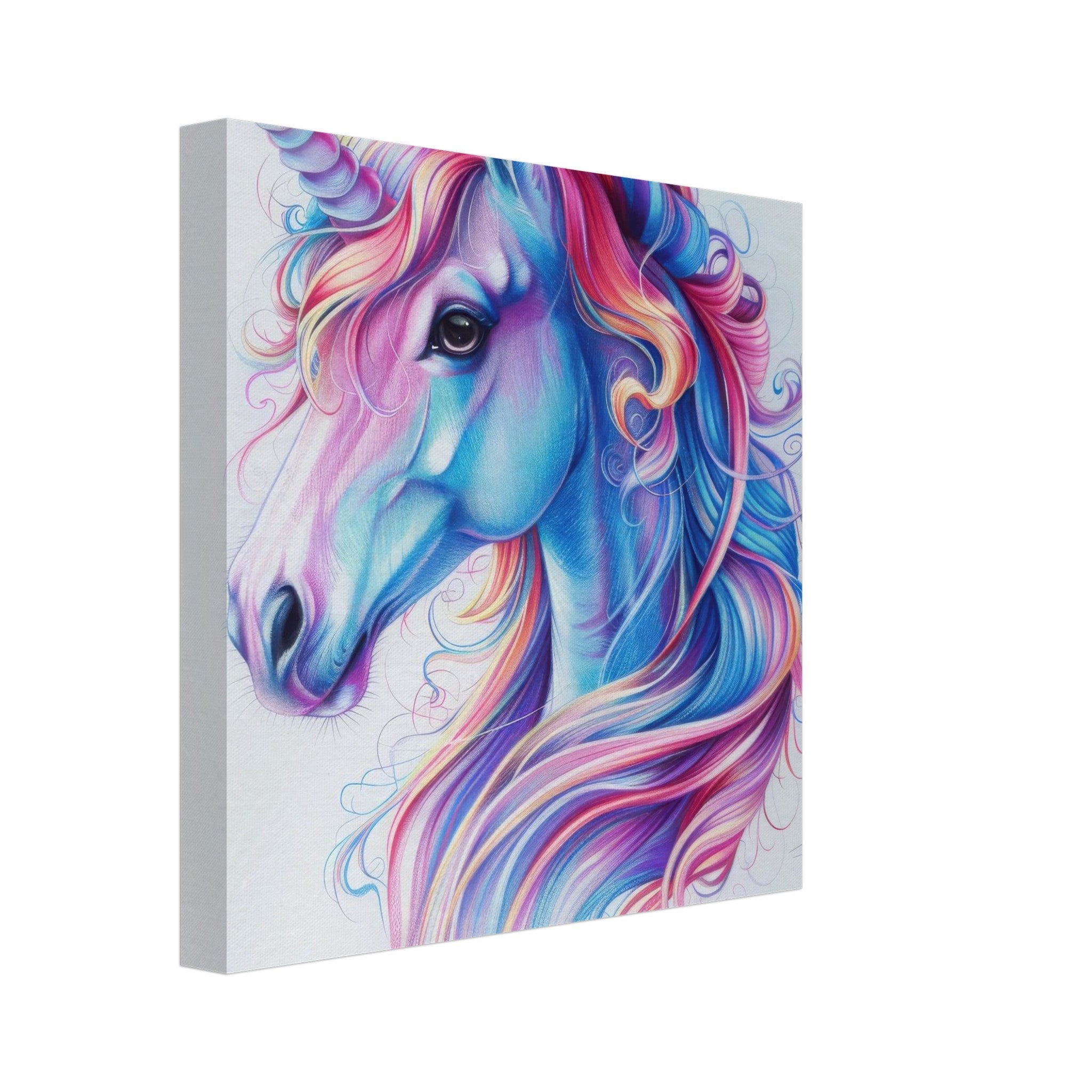 Canvas Square - Children Kids Room Art Unicorn Fantasy 2 - Shop Ai Art WebShop - Digital Art online Store