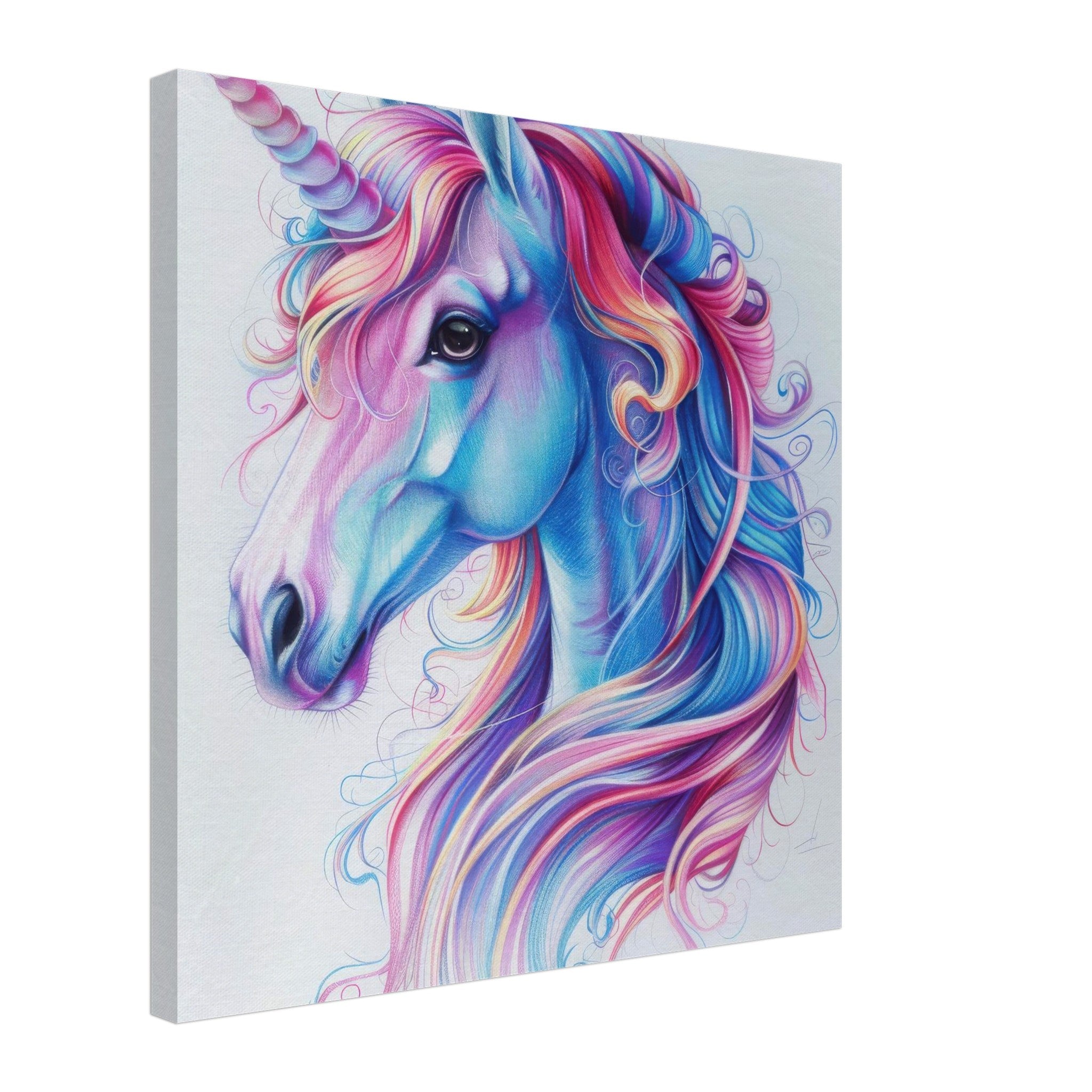 Canvas Square - Children Kids Room Art Unicorn Fantasy 2 - Shop Ai Art WebShop - Digital Art online Store