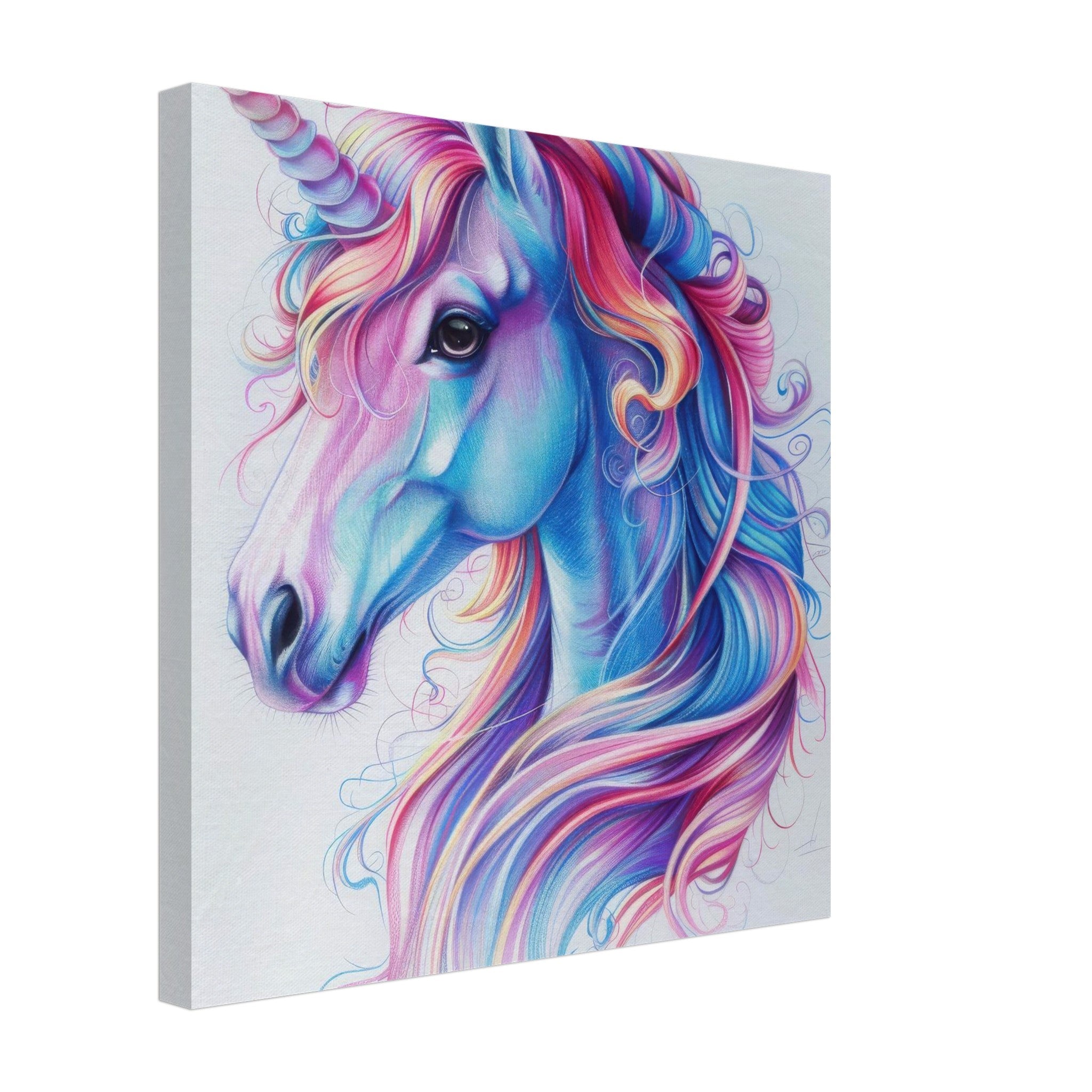 Canvas Square - Children Kids Room Art Unicorn Fantasy 2 - Shop Ai Art WebShop - Digital Art online Store