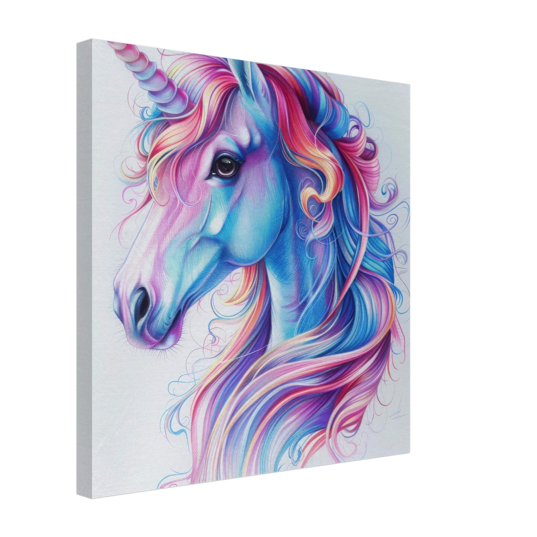 Canvas Square - Children Kids Room Art Unicorn Fantasy 2 - Shop Ai Art WebShop - Digital Art online Store