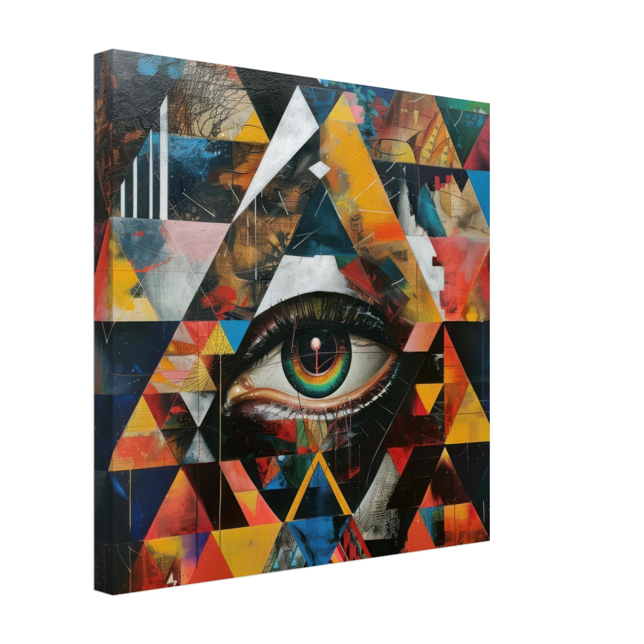 Canvas Square - Eye of horus abstract style 6 - Shop Ai Art WebShop - Digital Art online Store