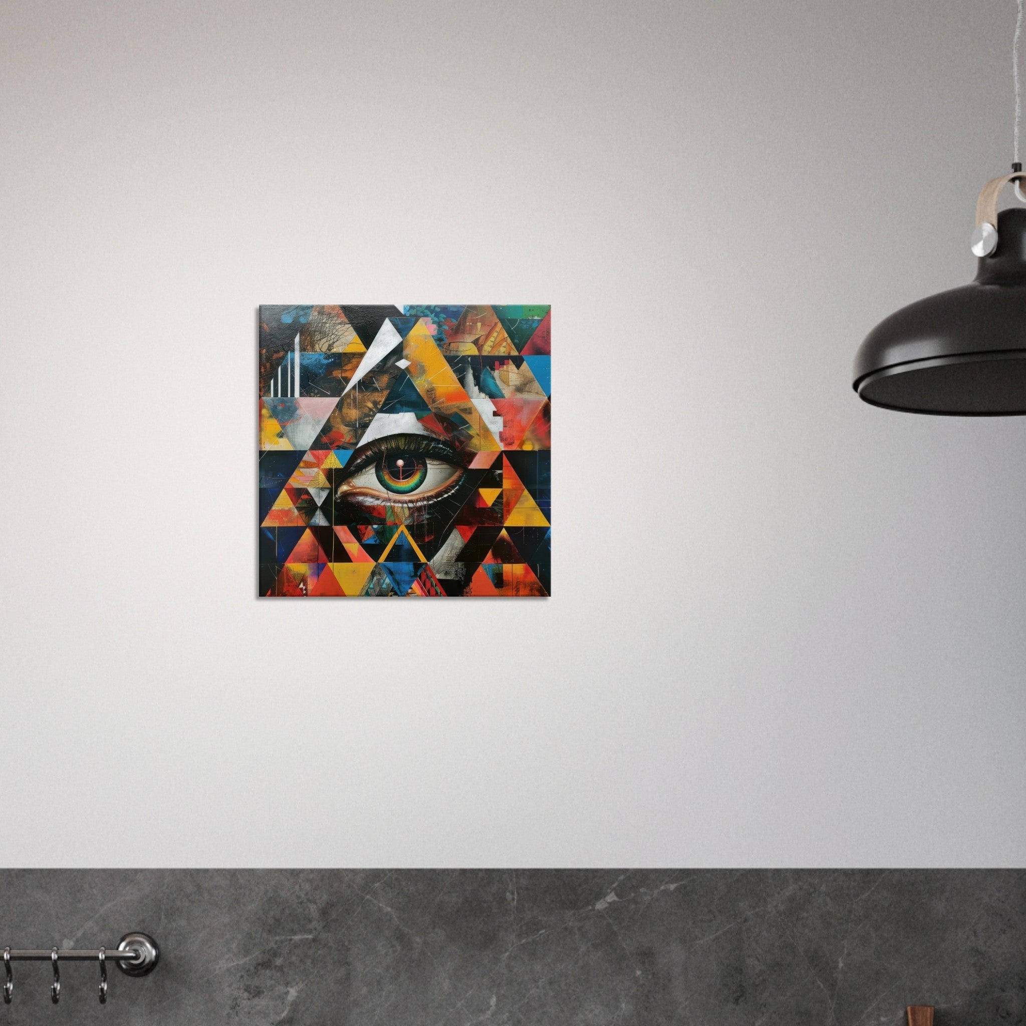 Canvas Square - Eye of horus abstract style 6 - Shop Ai Art WebShop - Digital Art online Store