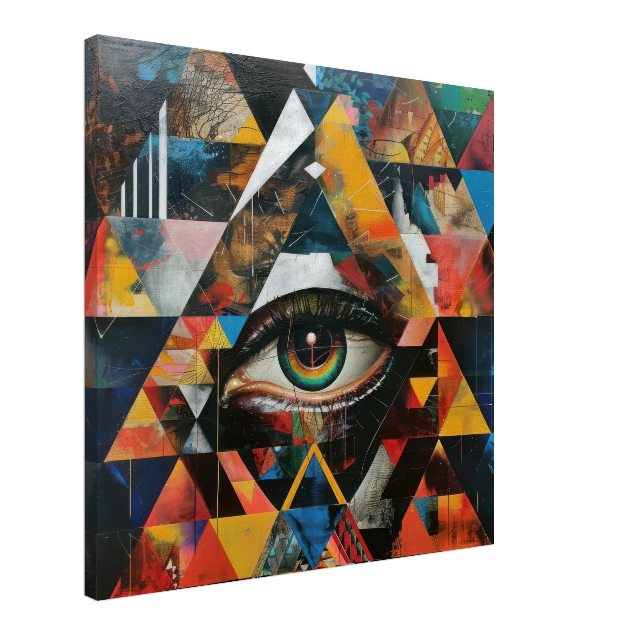 Canvas Square - Eye of horus abstract style 6 - Shop Ai Art WebShop - Digital Art online Store