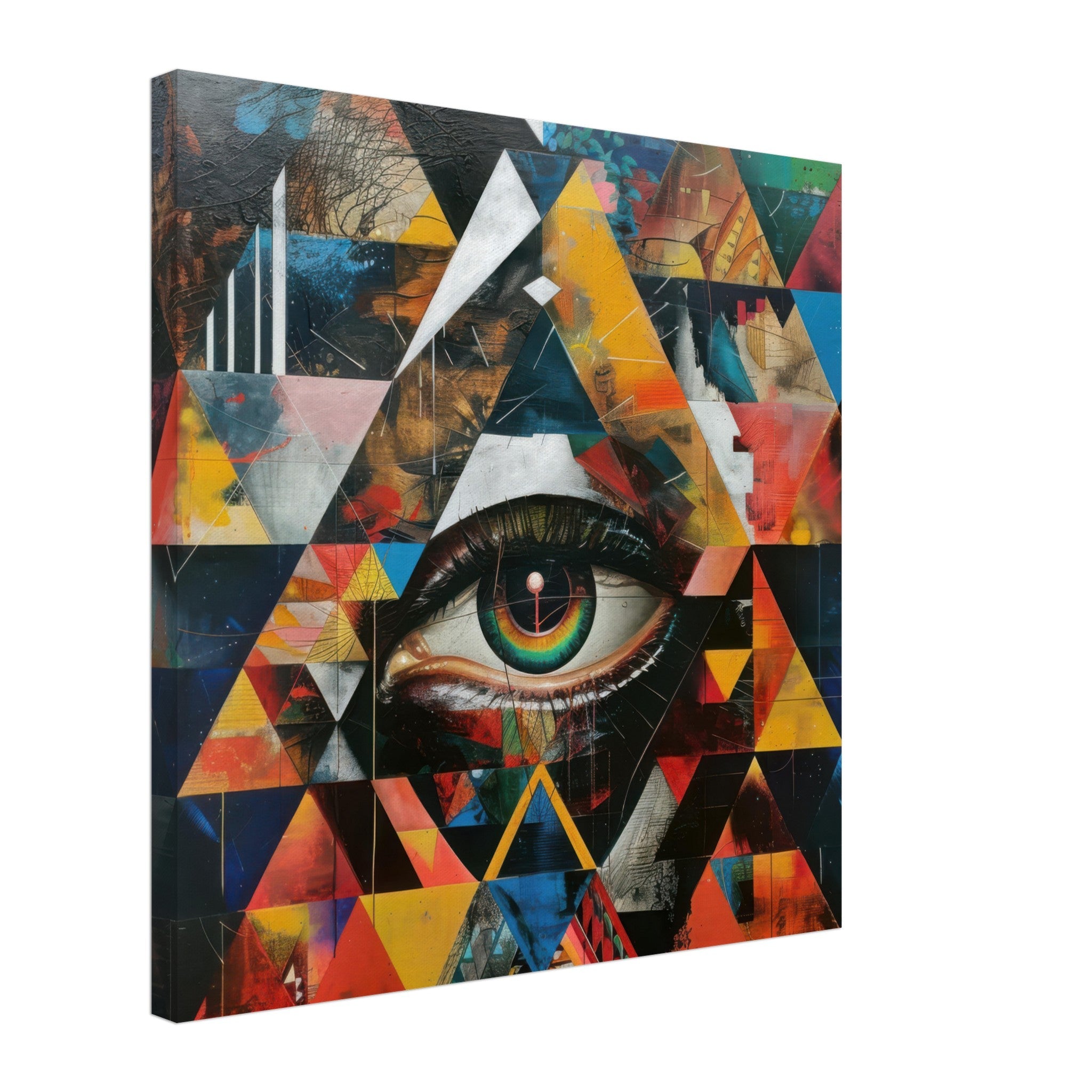 Canvas Square - Eye of horus abstract style 6 - Shop Ai Art WebShop - Digital Art online Store