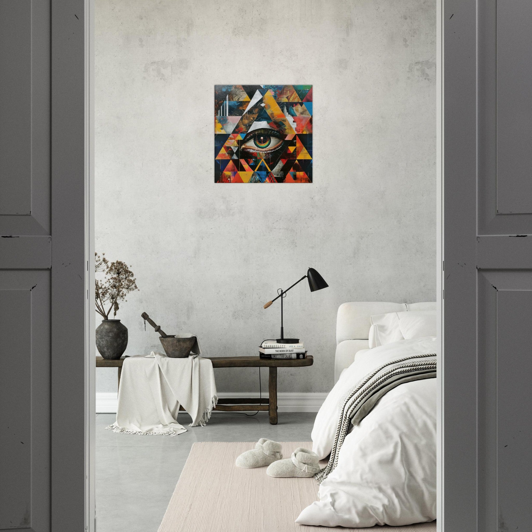 Canvas Square - Eye of horus abstract style 6 - Shop Ai Art WebShop - Digital Art online Store