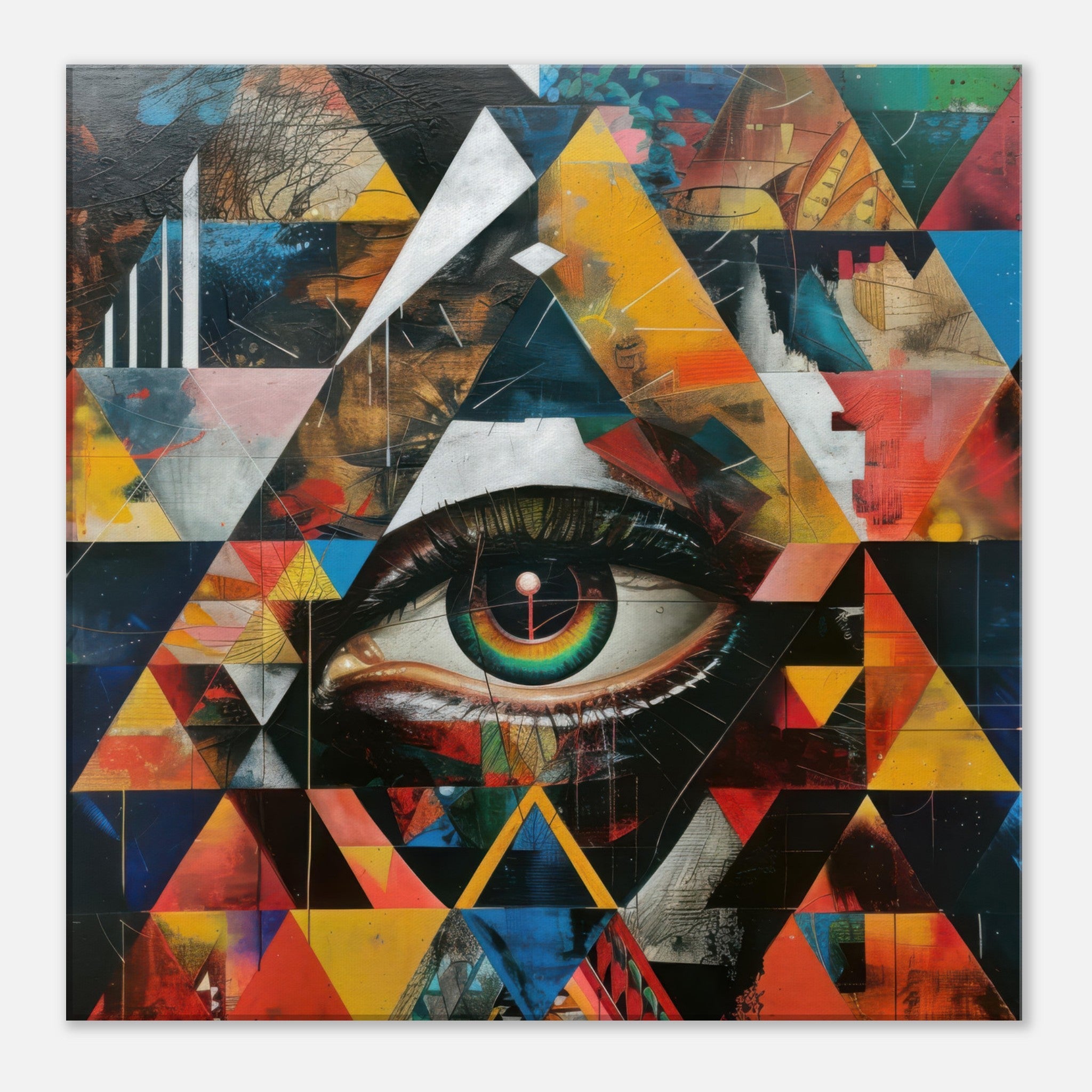 Canvas Square - Eye of horus abstract style 6 - Shop Ai Art WebShop - Digital Art online Store