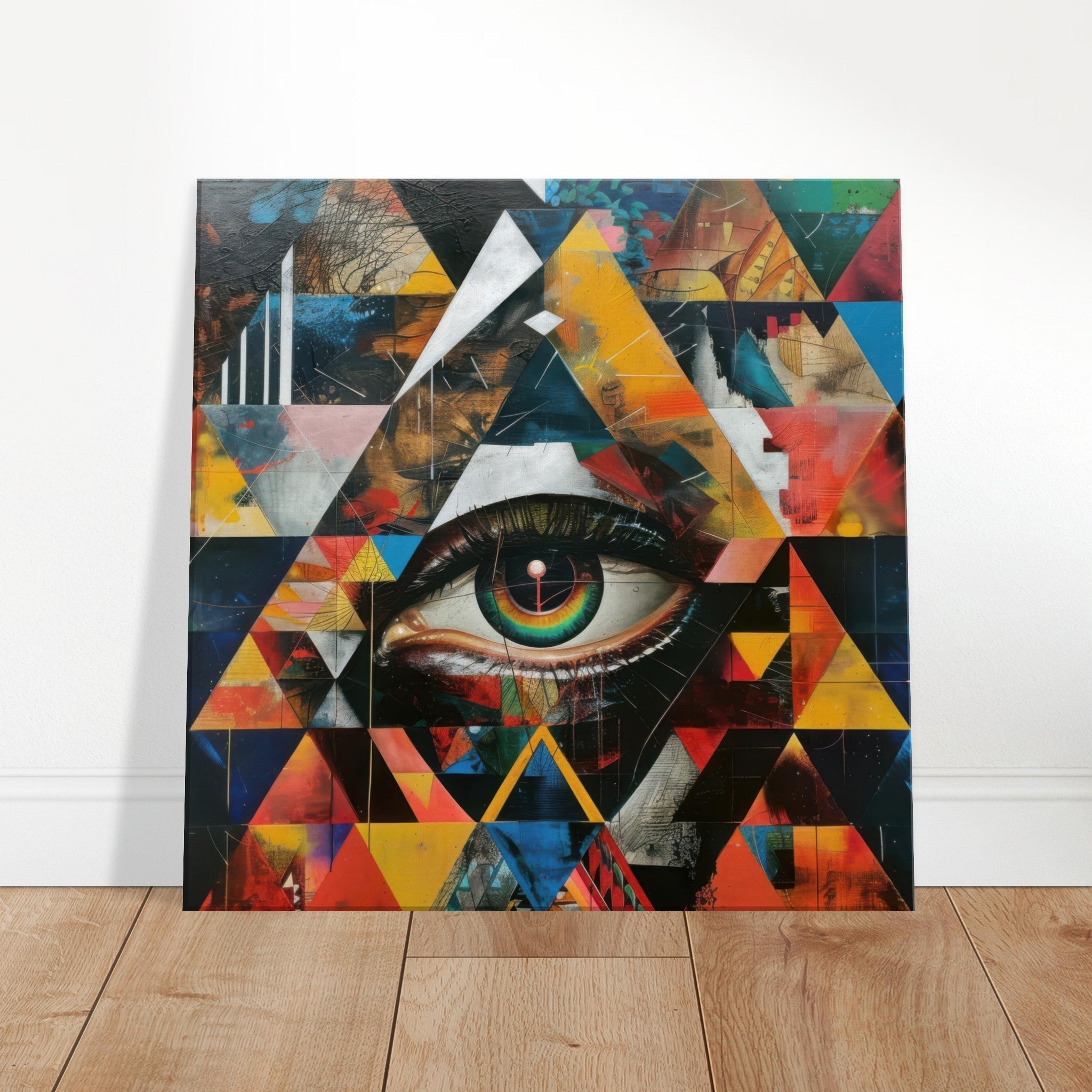 Canvas Square - Eye of horus abstract style 6 - Shop Ai Art WebShop - Digital Art online Store