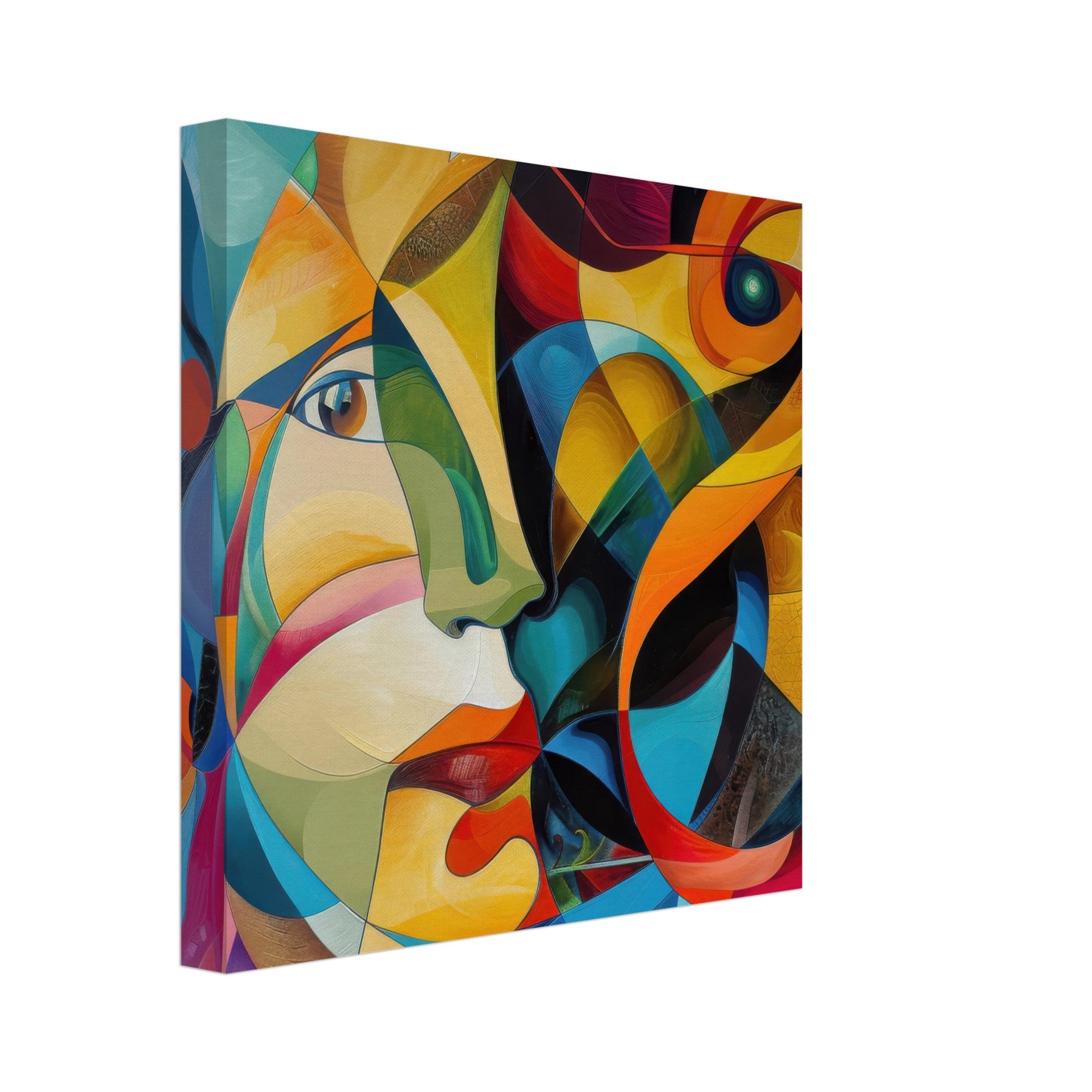 Canvas Square - Face of the moon abstract art style - Shop Ai Art WebShop - Digital Art online Store