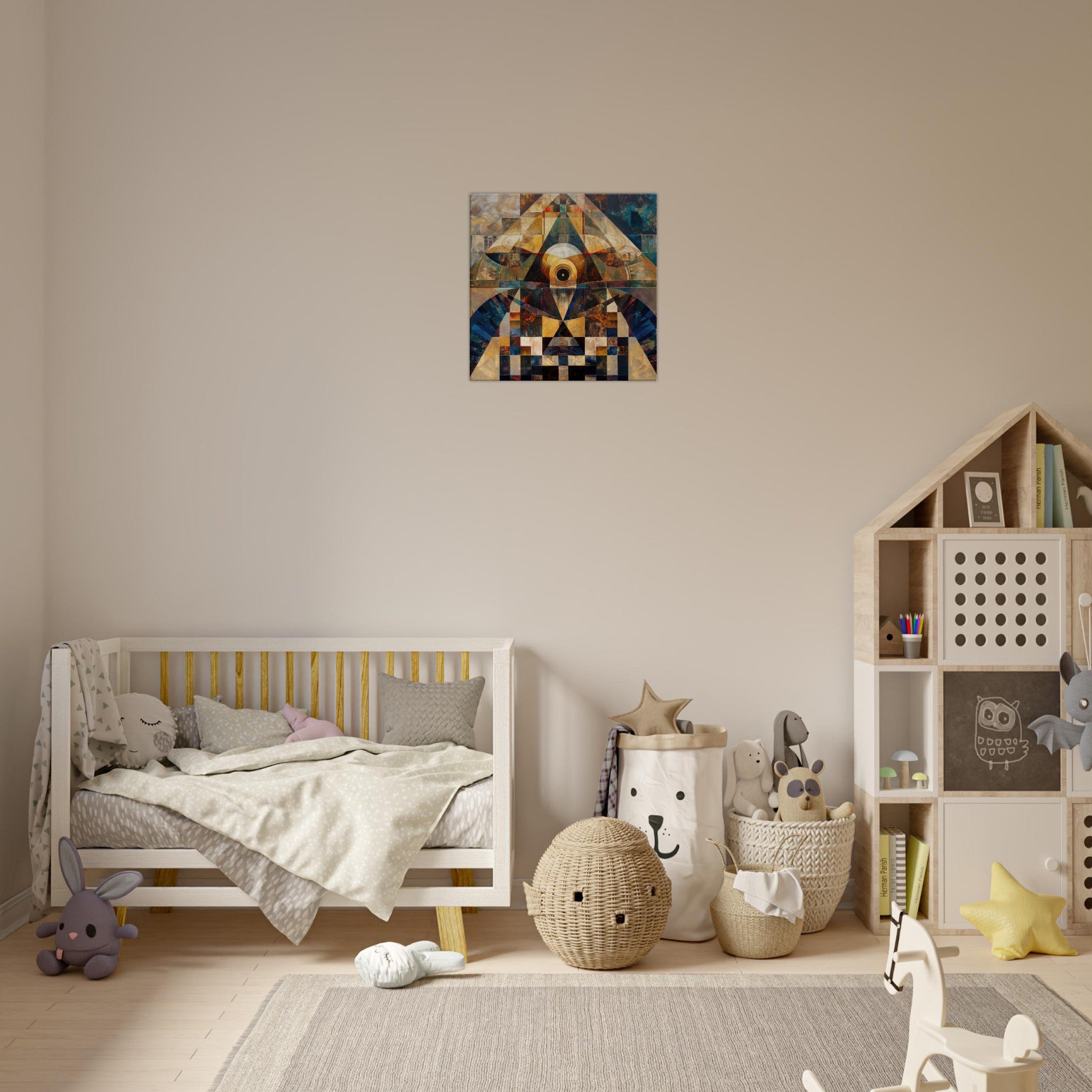 Canvas Square - Free your mind abstract style 4 - Shop Ai Art WebShop - Digital Art online Store