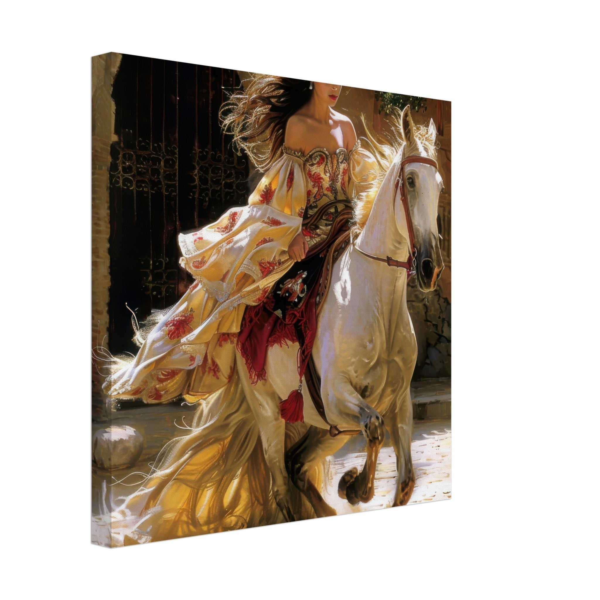 Canvas Square - Romanticism art style culture of Spain 1 - Shop Ai Art WebShop - Digital Art online Store