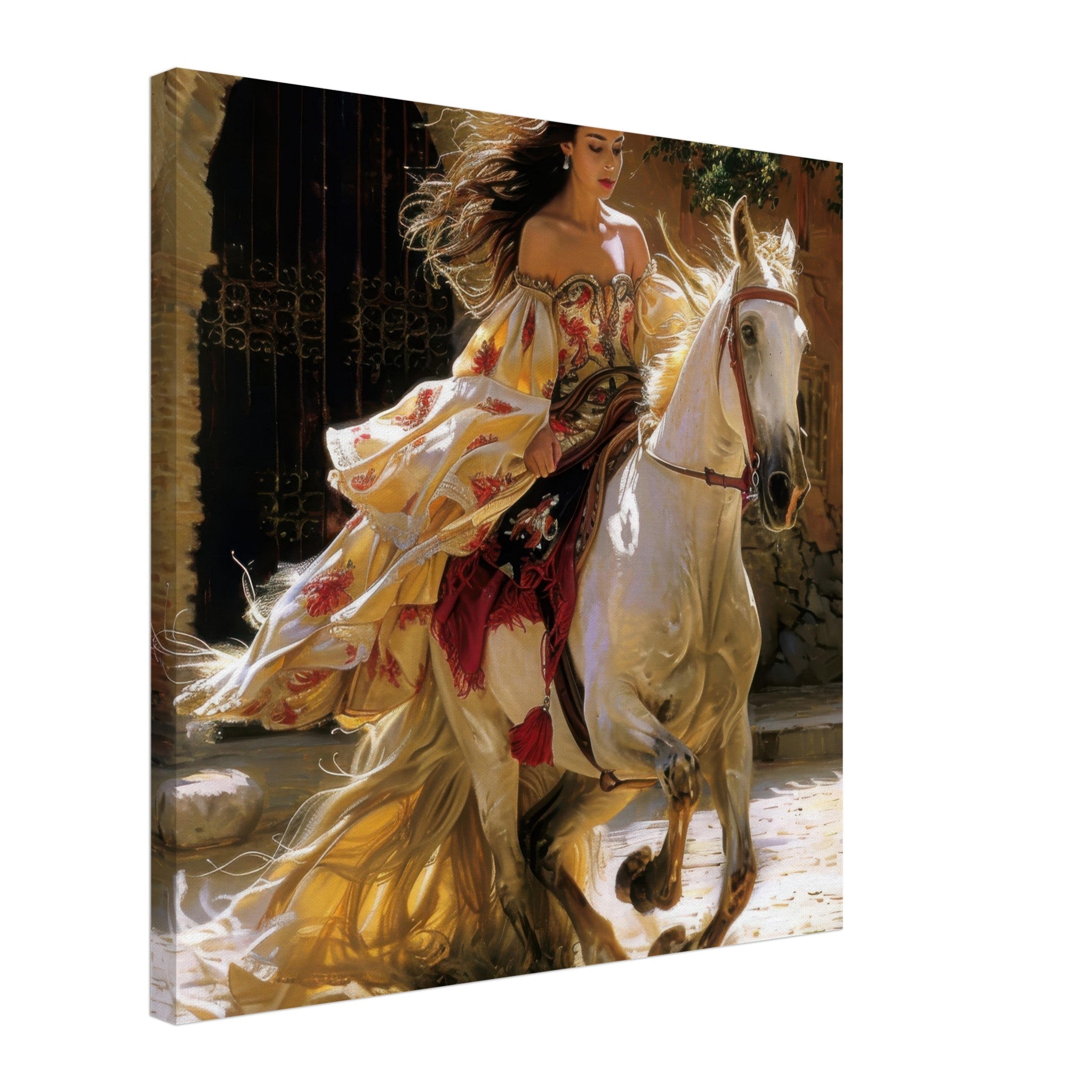 Canvas Square - Romanticism art style culture of Spain 1 - Shop Ai Art WebShop - Digital Art online Store