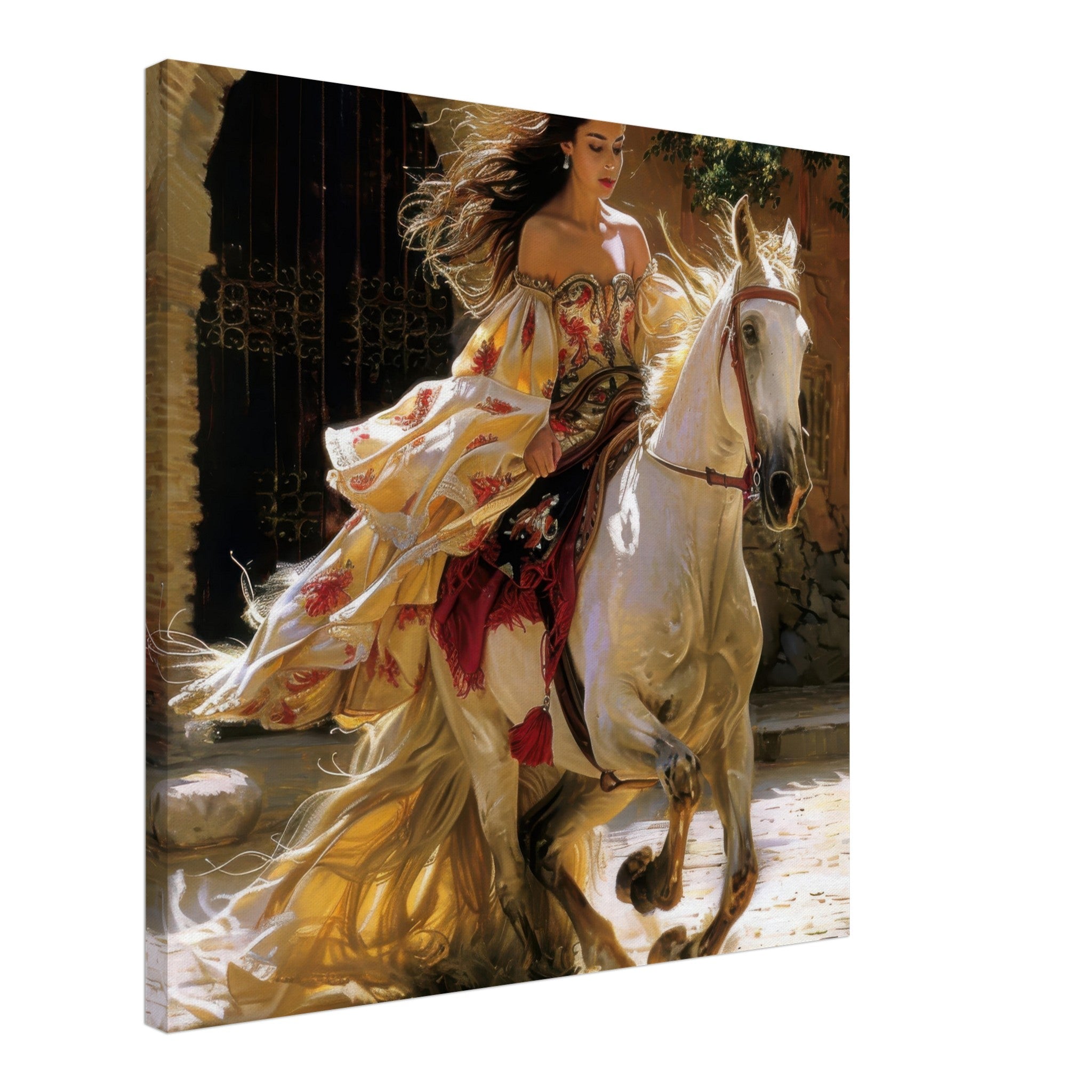 Canvas Square - Romanticism art style culture of Spain 1 - Shop Ai Art WebShop - Digital Art online Store