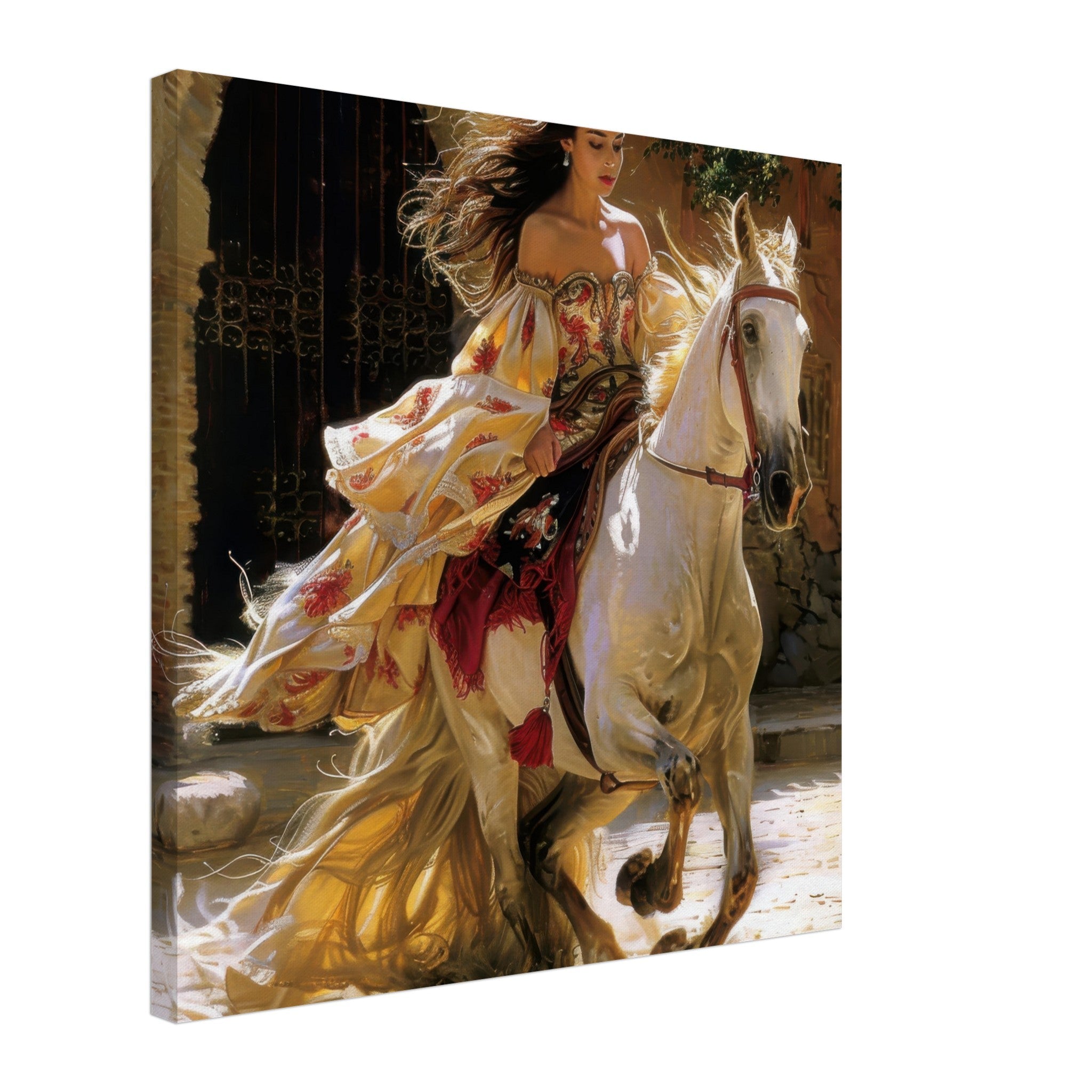 Canvas Square - Romanticism art style culture of Spain 1 - Shop Ai Art WebShop - Digital Art online Store
