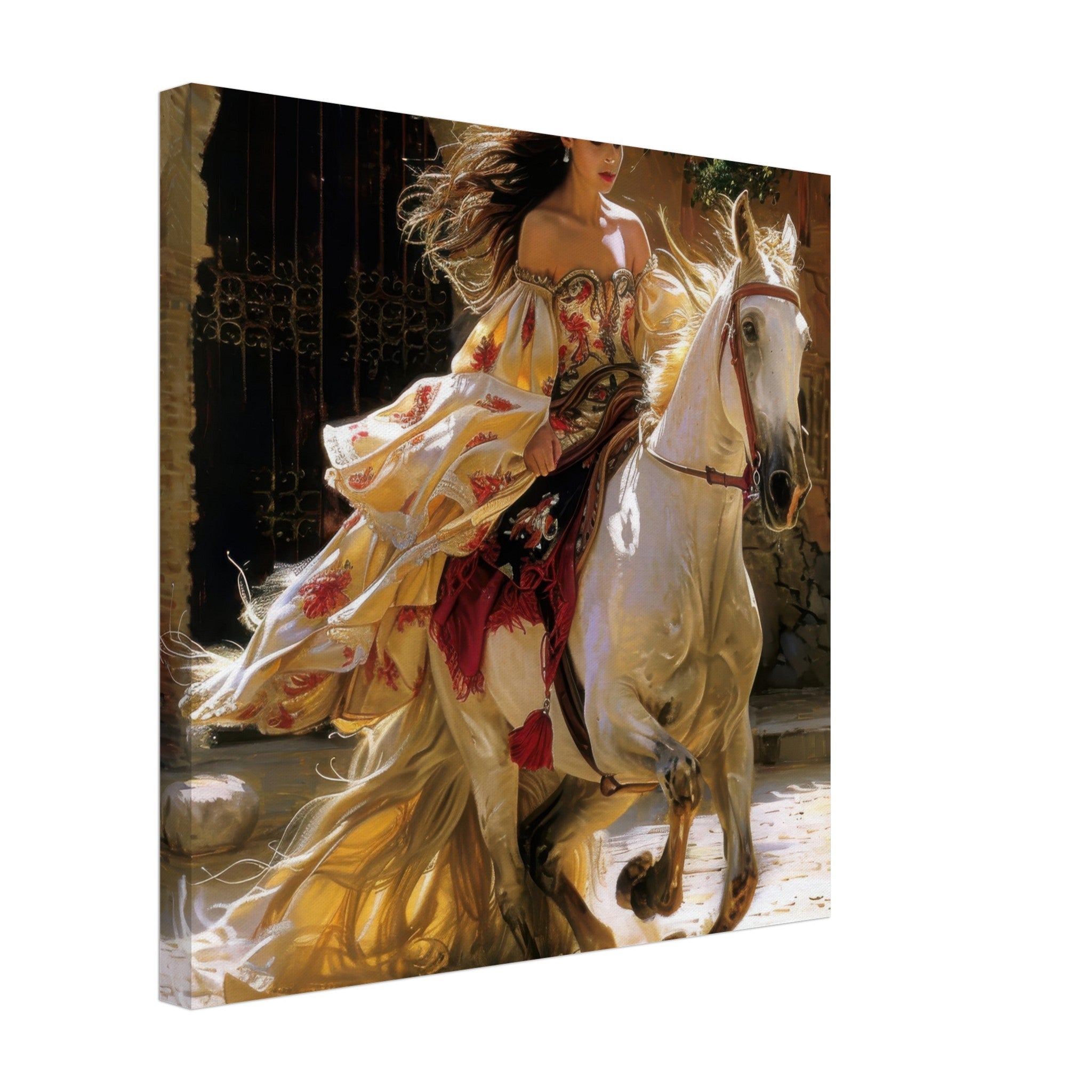Canvas Square - Romanticism art style culture of Spain 1 - Shop Ai Art WebShop - Digital Art online Store