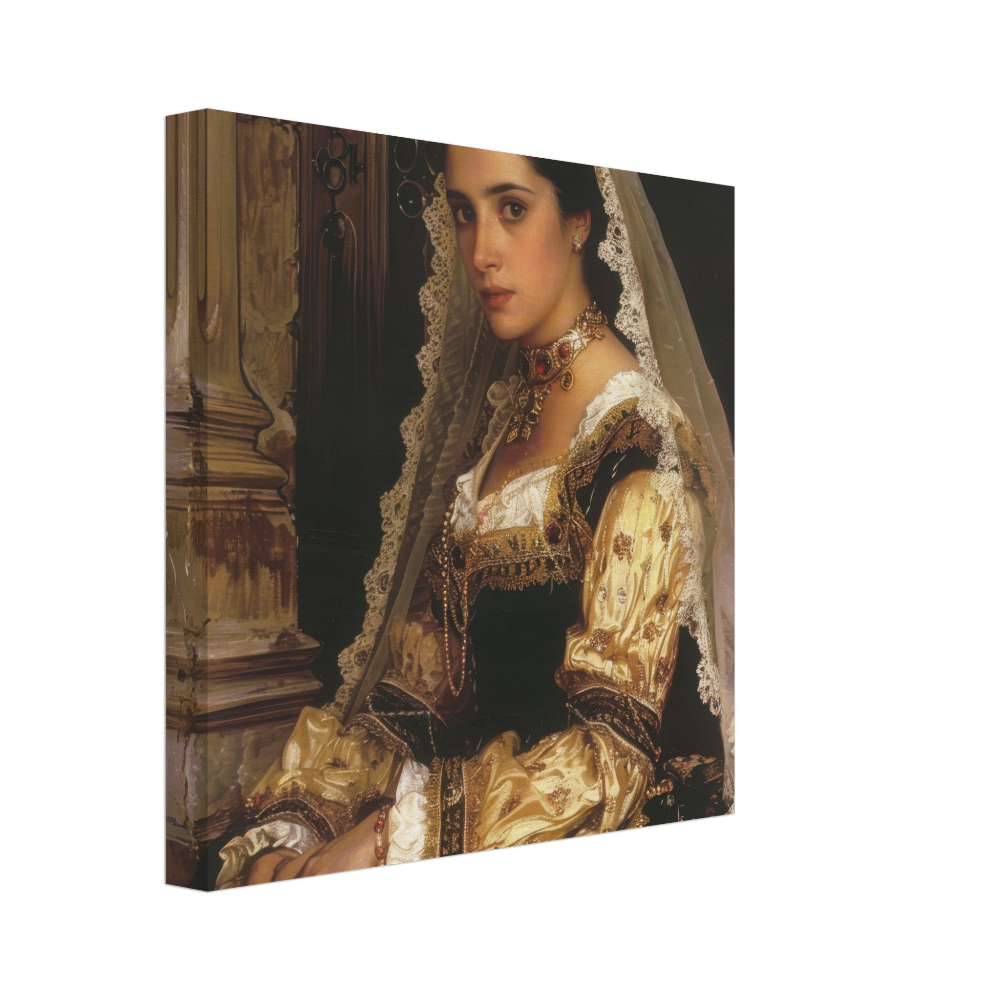 Canvas Square - Romanticism art style culture of Spain 2 - Shop Ai Art WebShop - Digital Art online Store