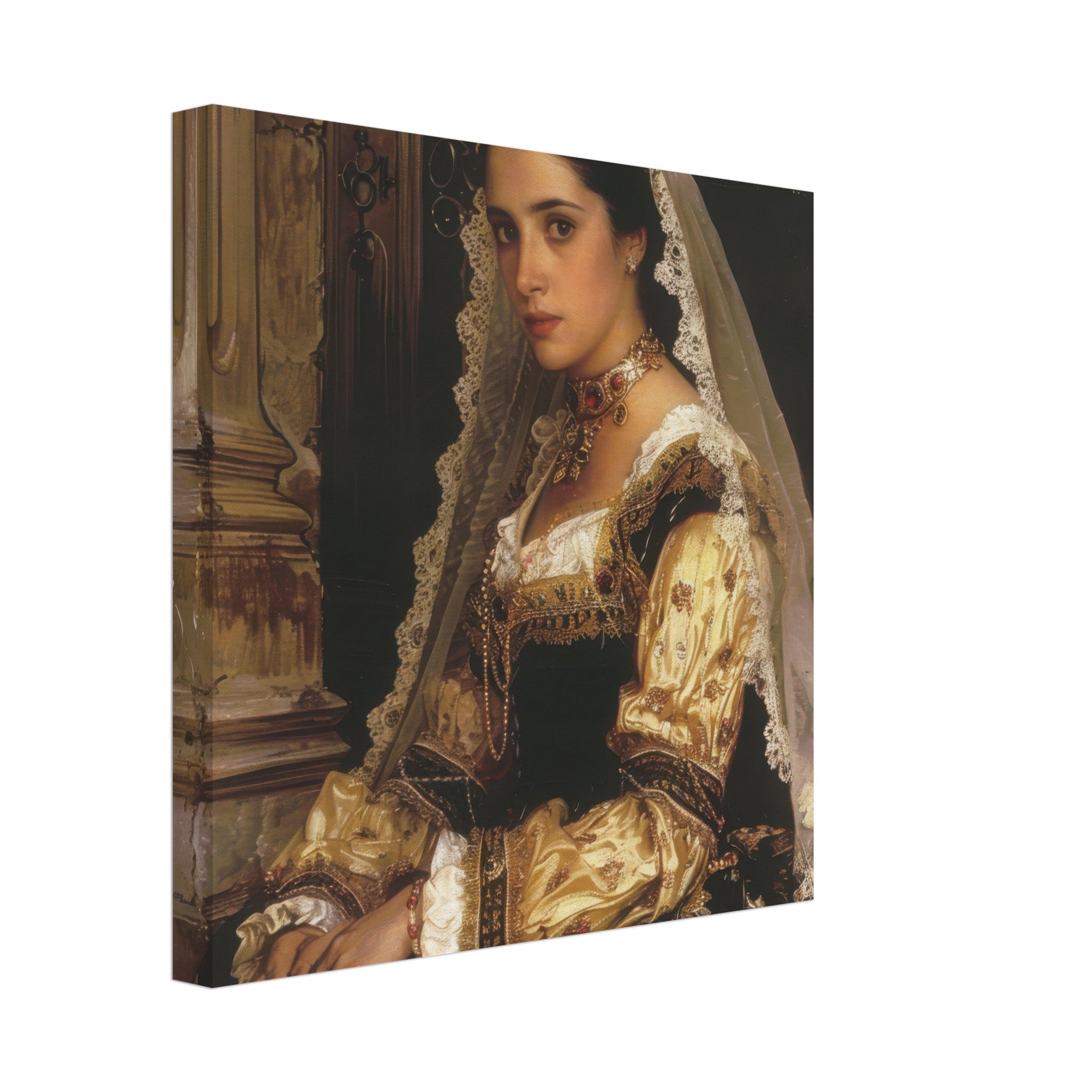 Canvas Square - Romanticism art style culture of Spain 2 - Shop Ai Art WebShop - Digital Art online Store