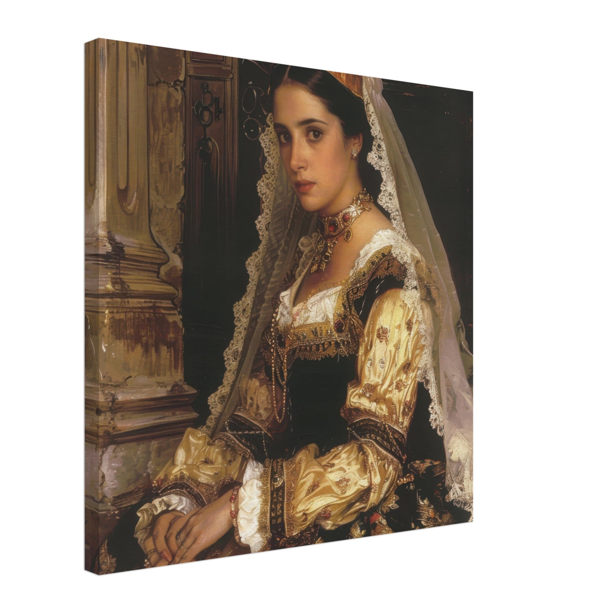 Canvas Square - Romanticism art style culture of Spain 2 - Shop Ai Art WebShop - Digital Art online Store