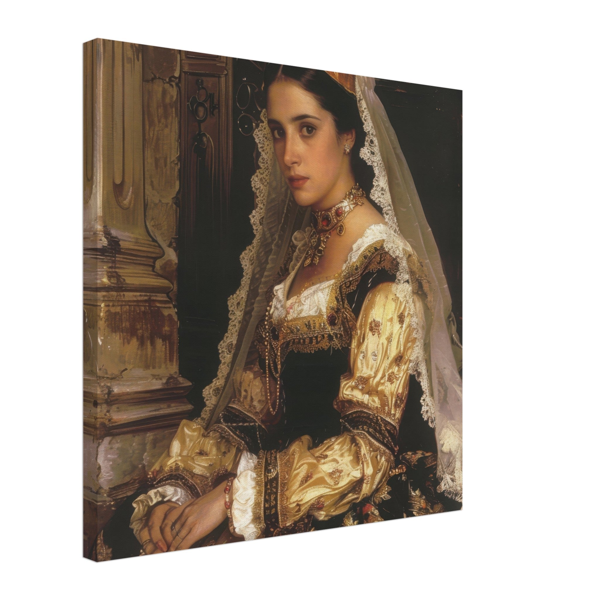Canvas Square - Romanticism art style culture of Spain 2 - Shop Ai Art WebShop - Digital Art online Store