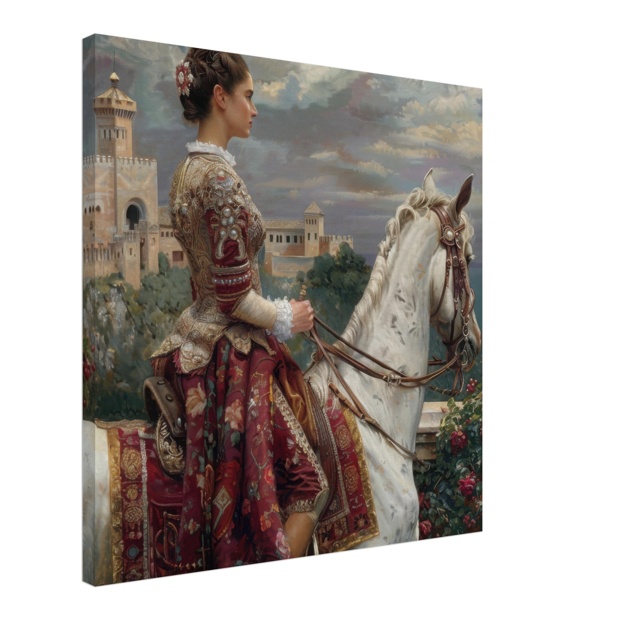 Canvas Square - Romanticism art style culture of Spain 4 - Shop Ai Art WebShop - Digital Art online Store