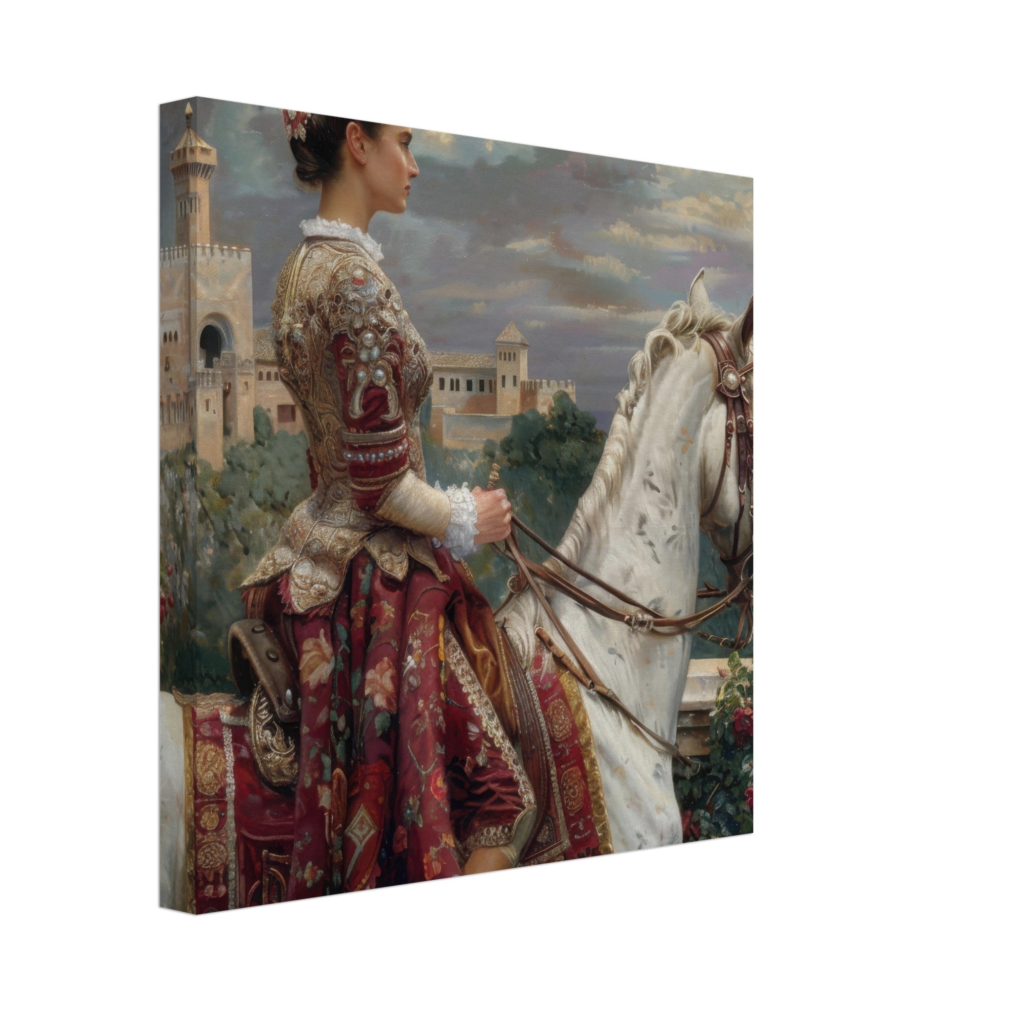 Canvas Square - Romanticism art style culture of Spain 4 - Shop Ai Art WebShop - Digital Art online Store