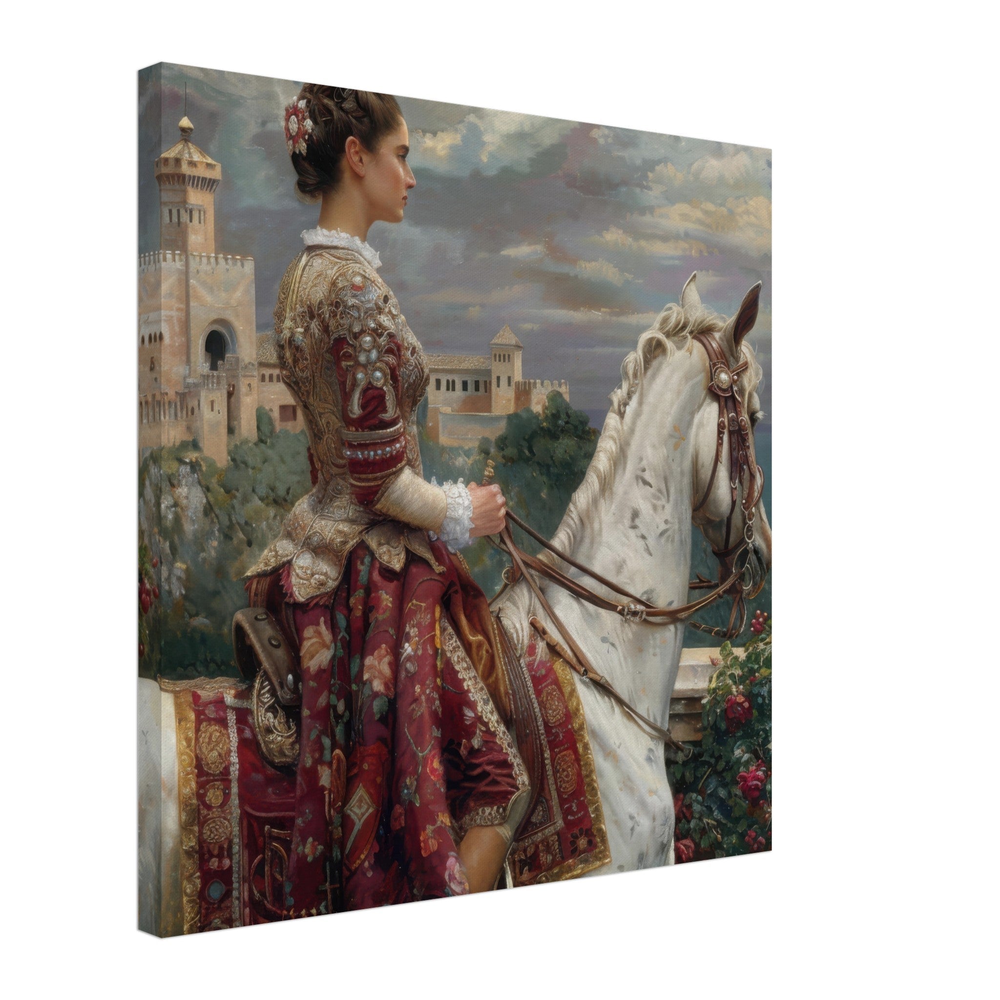 Canvas Square - Romanticism art style culture of Spain 4 - Shop Ai Art WebShop - Digital Art online Store