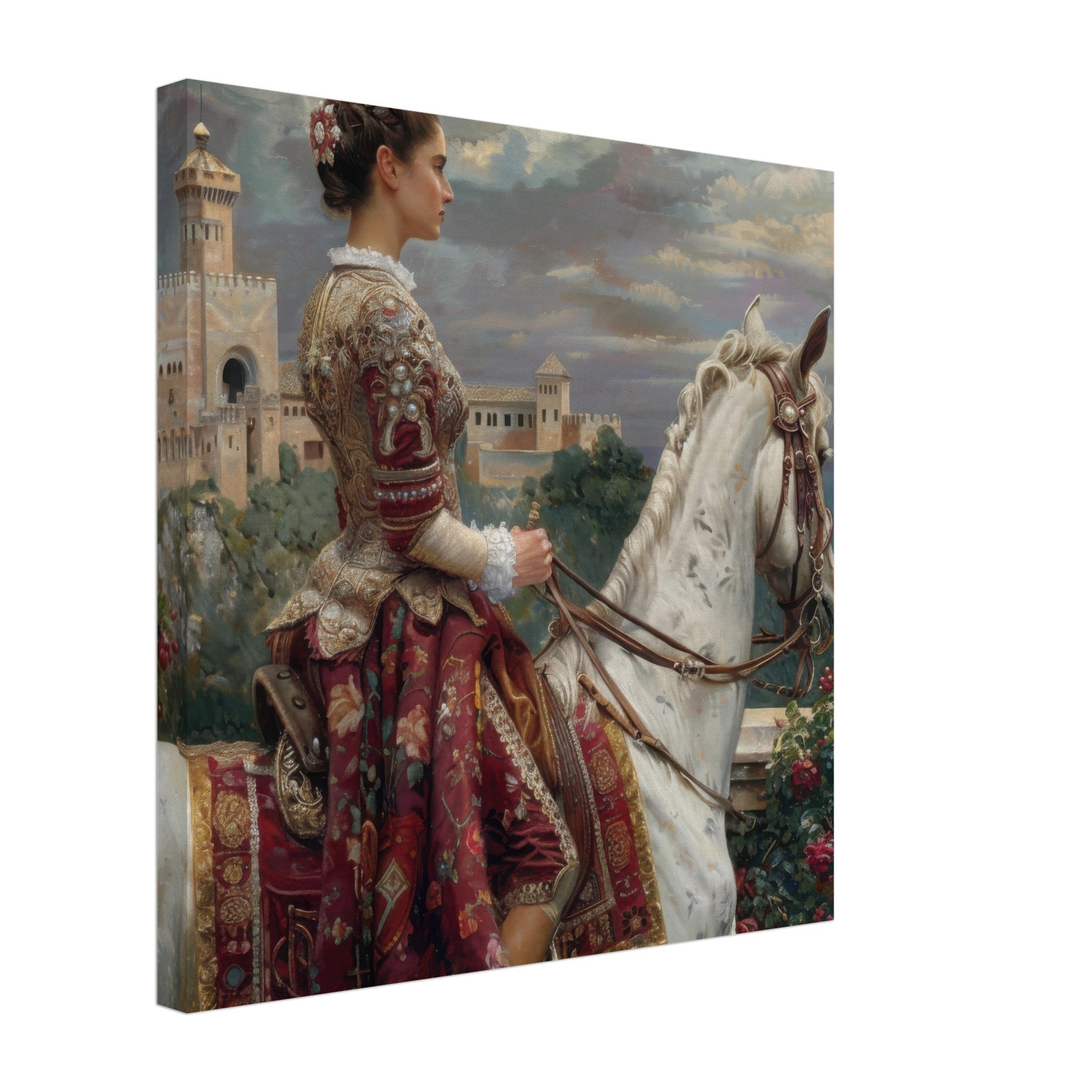 Canvas Square - Romanticism art style culture of Spain 4 - Shop Ai Art WebShop - Digital Art online Store