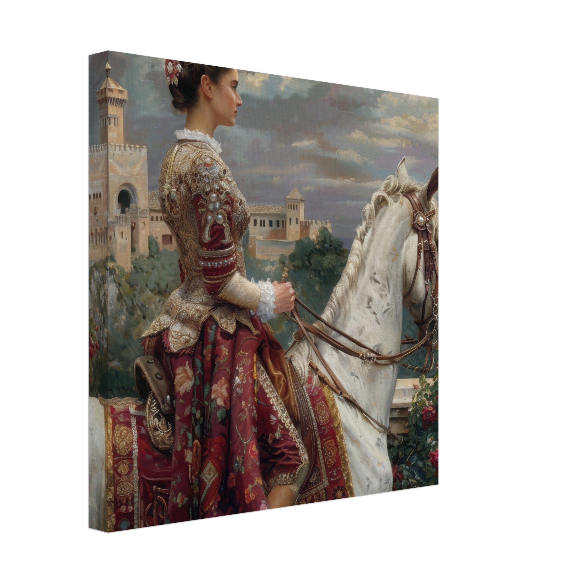 Canvas Square - Romanticism art style culture of Spain 4 - Shop Ai Art WebShop - Digital Art online Store