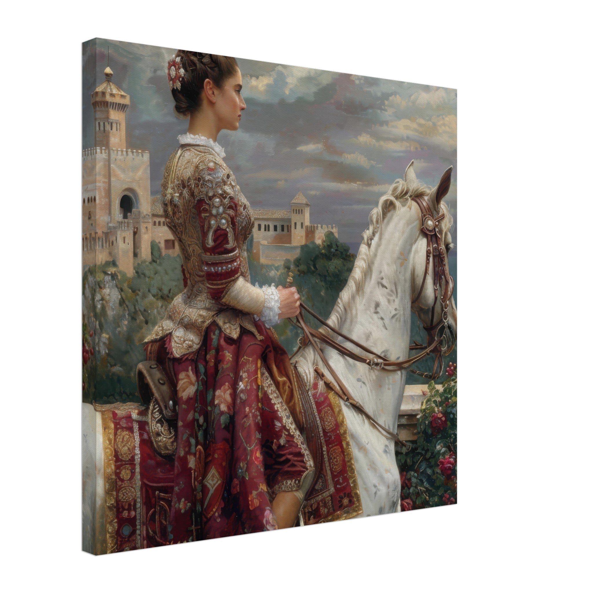 Canvas Square - Romanticism art style culture of Spain 4 - Shop Ai Art WebShop - Digital Art online Store