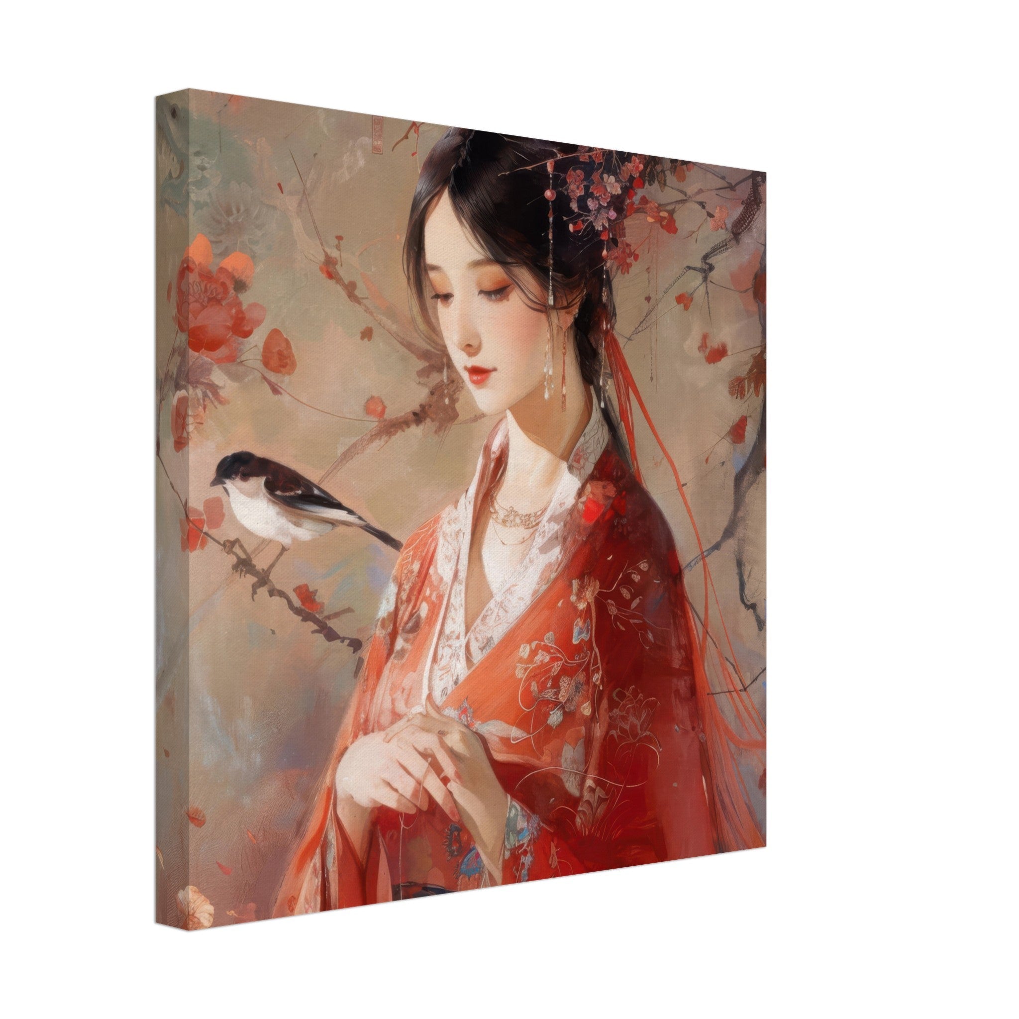 Canvas Square - Romanticism art style old culture of China 2 - Shop Ai Art WebShop - Digital Art online Store
