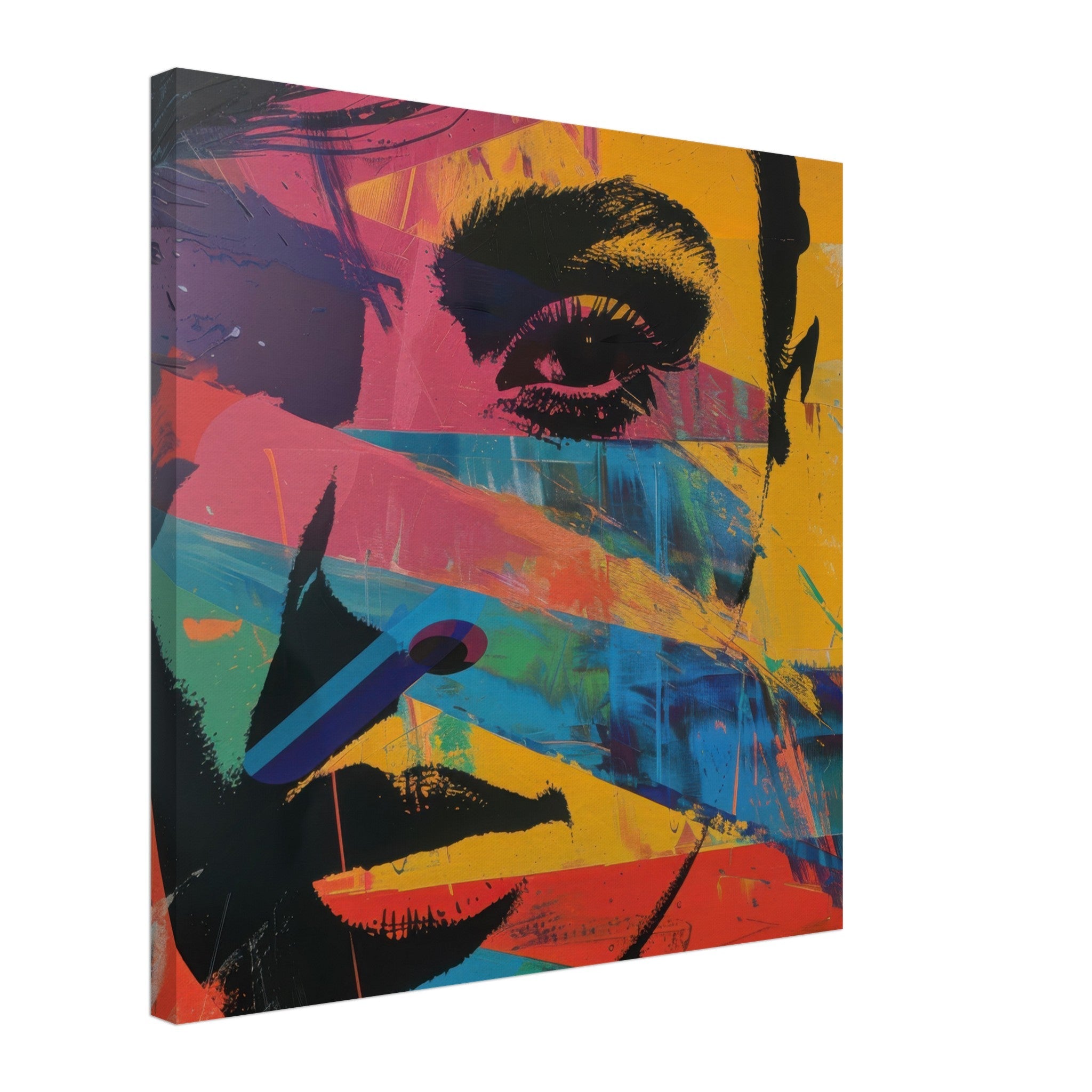 Canvas Square - Swedish popart in abstract style 2 - Shop Ai Art WebShop - Digital Art online Store