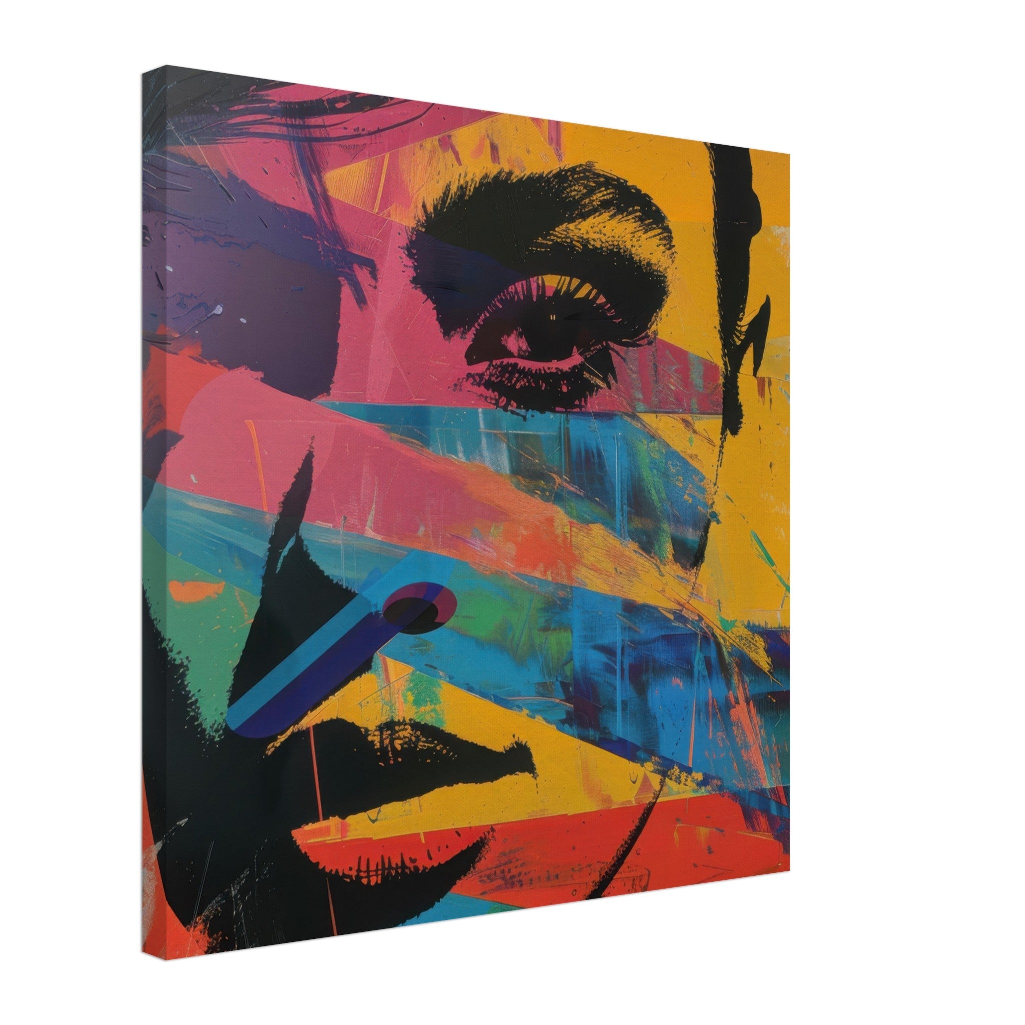 Canvas Square - Swedish popart in abstract style 2 - Shop Ai Art WebShop - Digital Art online Store