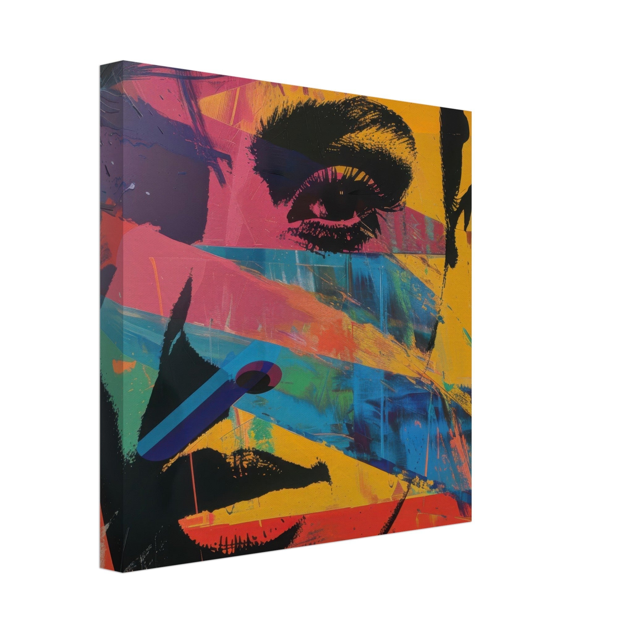 Canvas Square - Swedish popart in abstract style 2 - Shop Ai Art WebShop - Digital Art online Store
