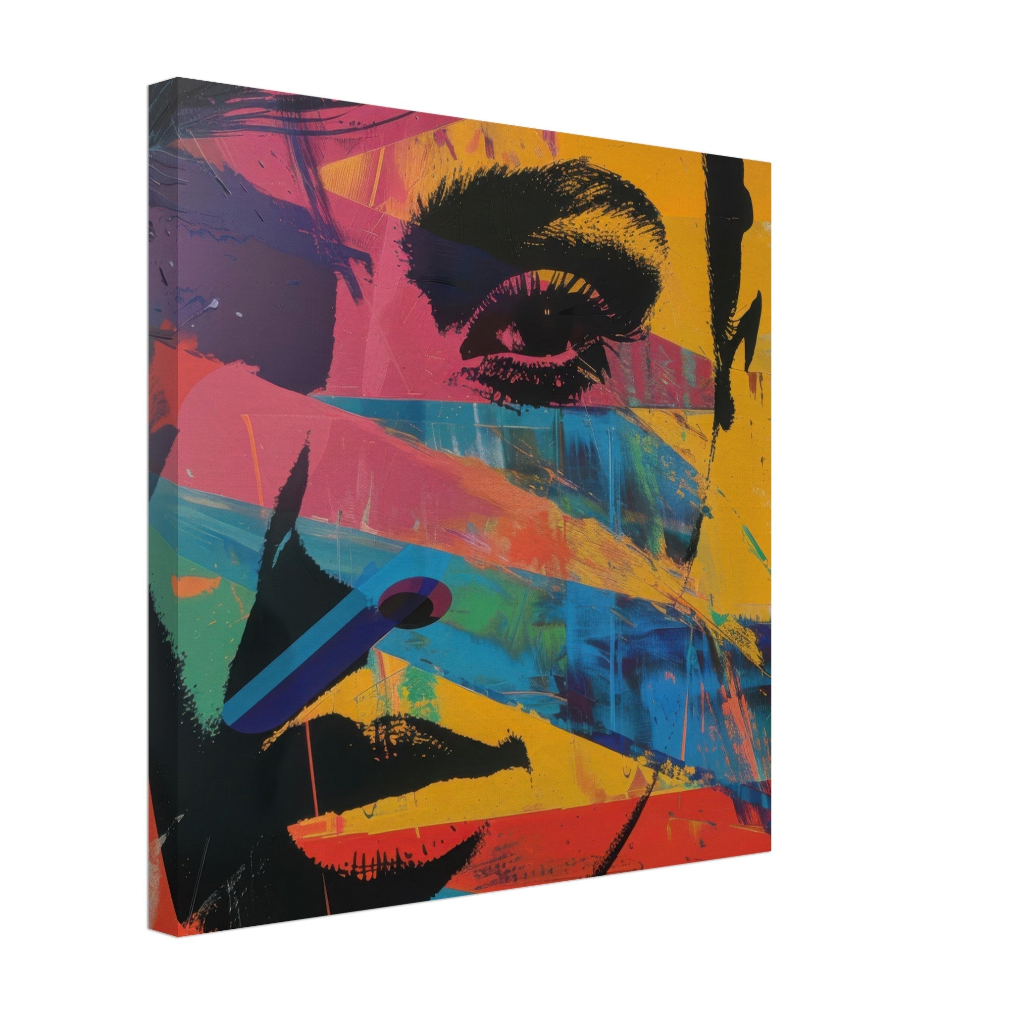 Canvas Square - Swedish popart in abstract style 2 - Shop Ai Art WebShop - Digital Art online Store