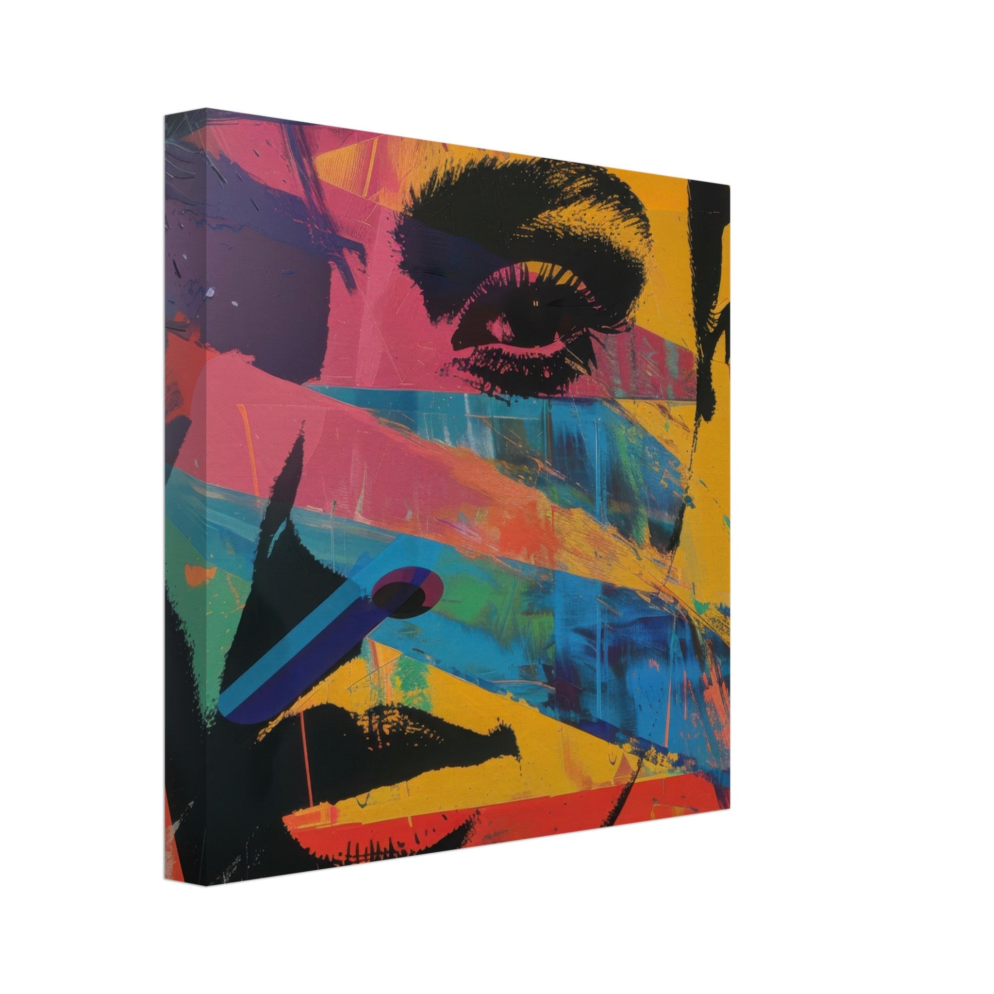 Canvas Square - Swedish popart in abstract style 2 - Shop Ai Art WebShop - Digital Art online Store