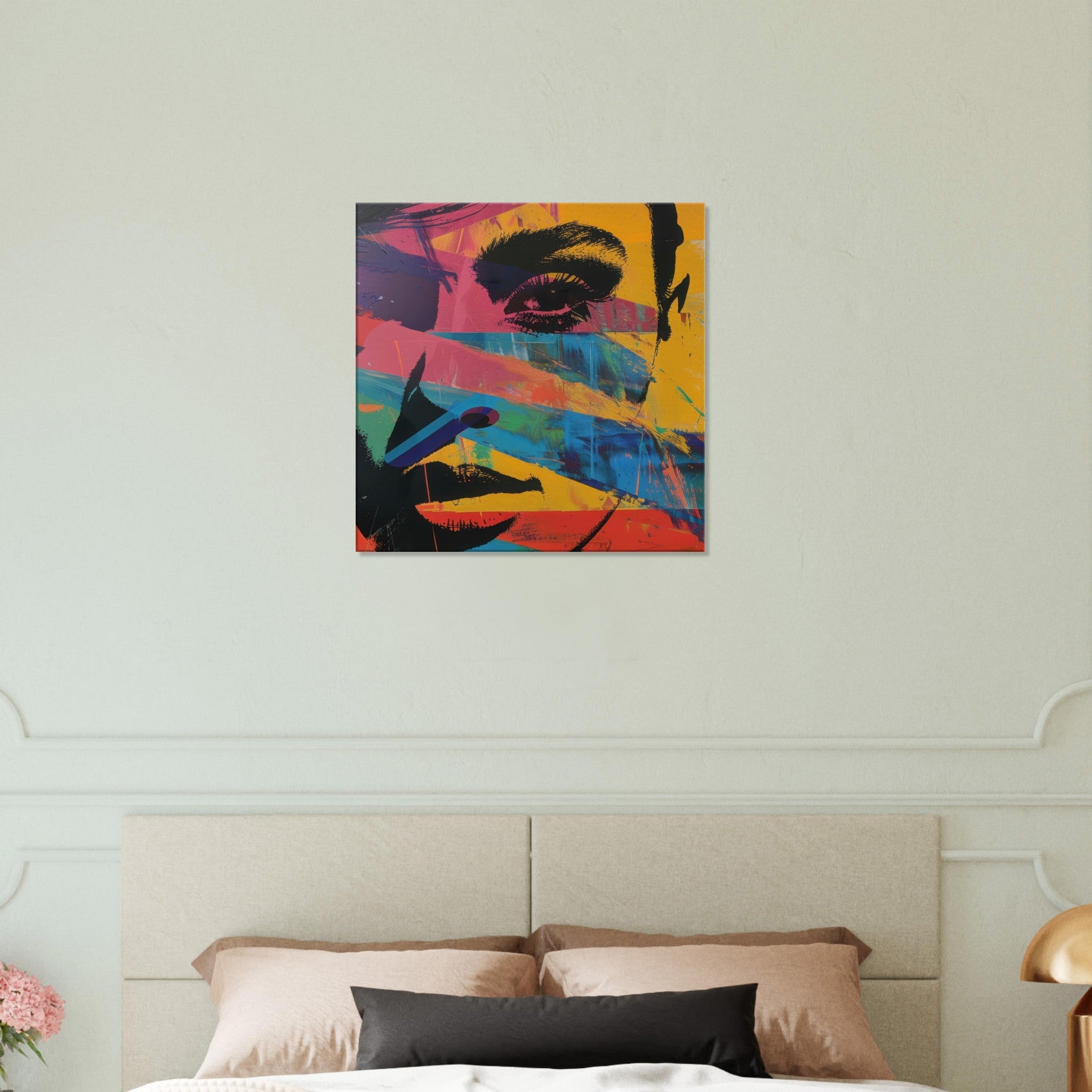 Canvas Square - Swedish popart in abstract style 2 - Shop Ai Art WebShop - Digital Art online Store