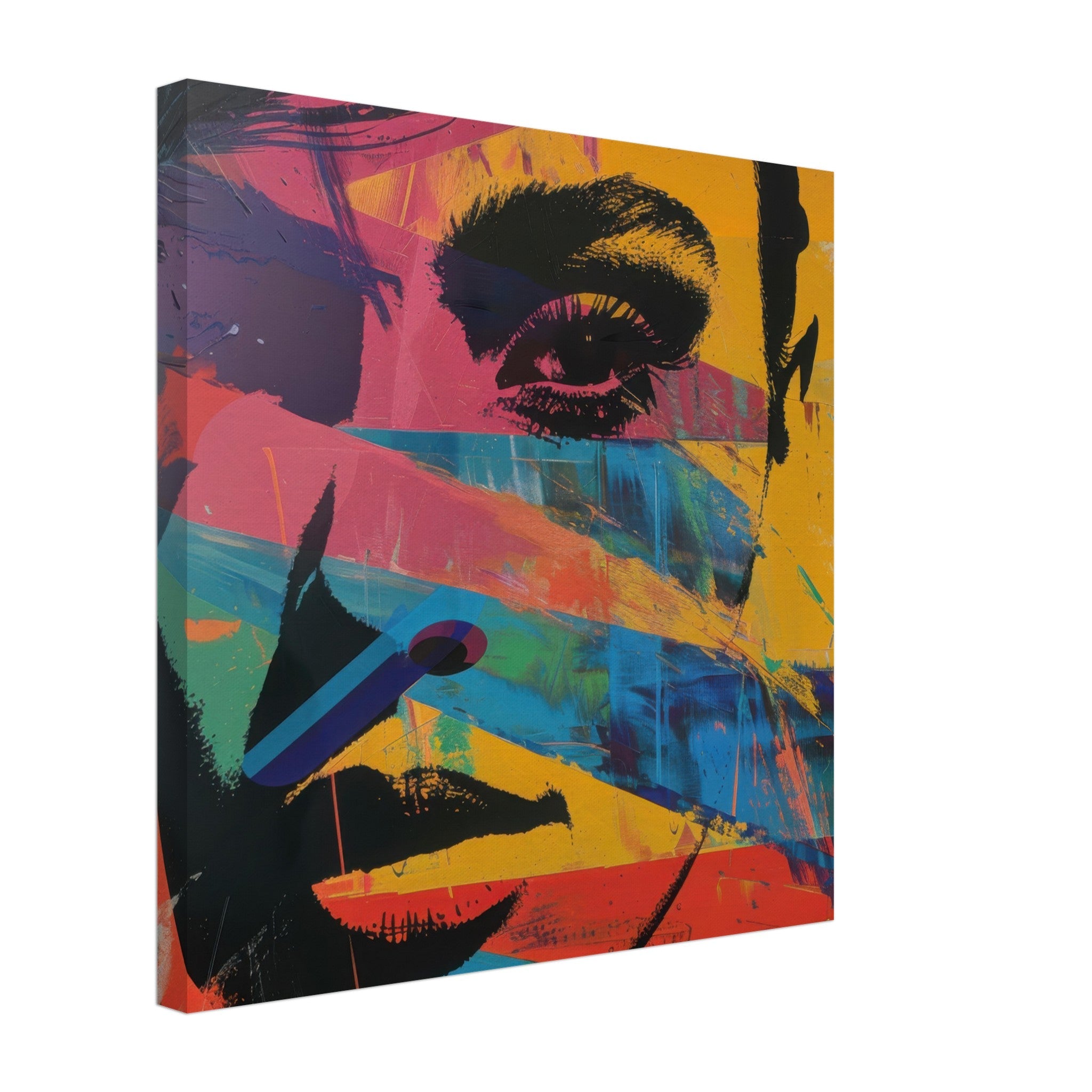 Canvas Square - Swedish popart in abstract style 2 - Shop Ai Art WebShop - Digital Art online Store