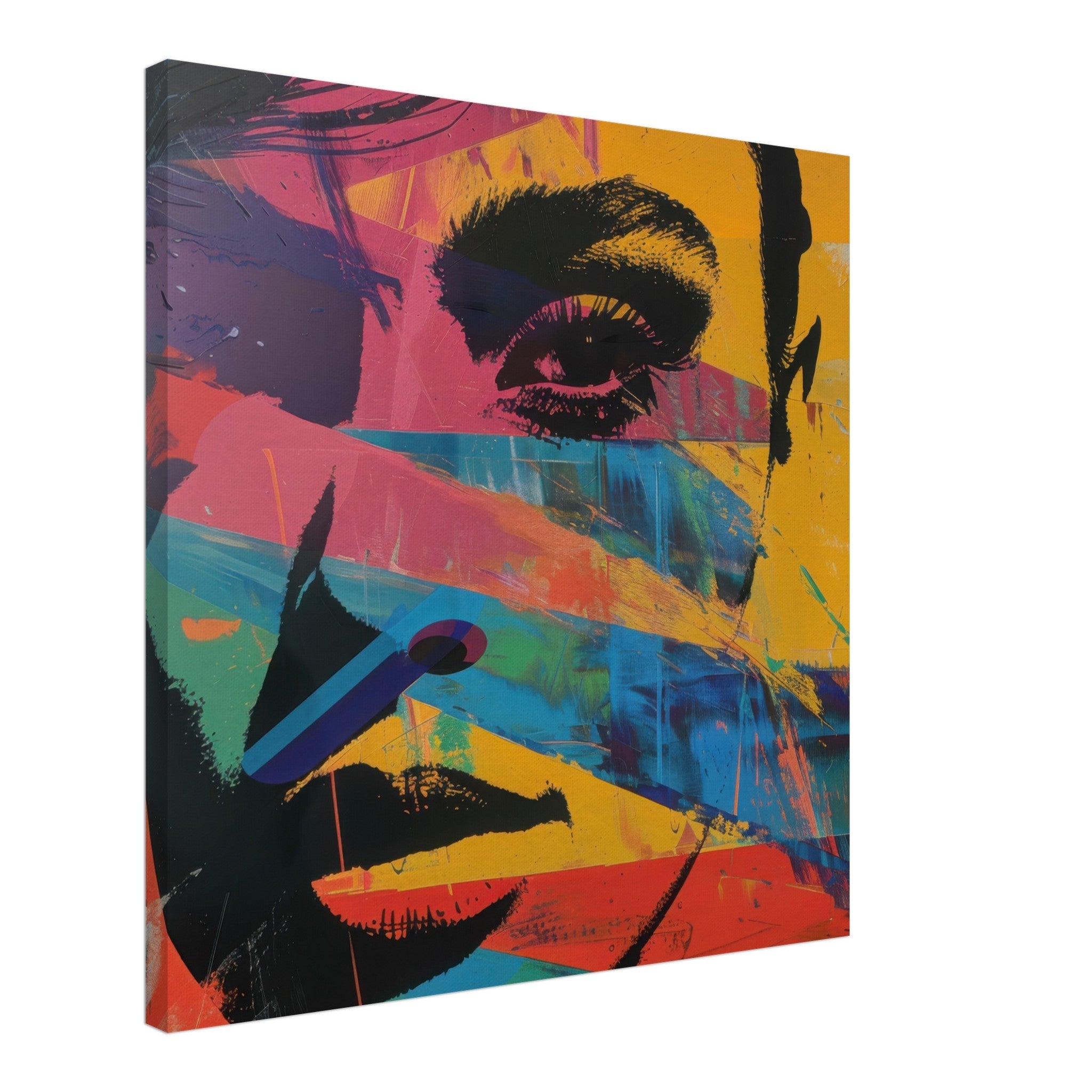 Canvas Square - Swedish popart in abstract style 2 - Shop Ai Art WebShop - Digital Art online Store