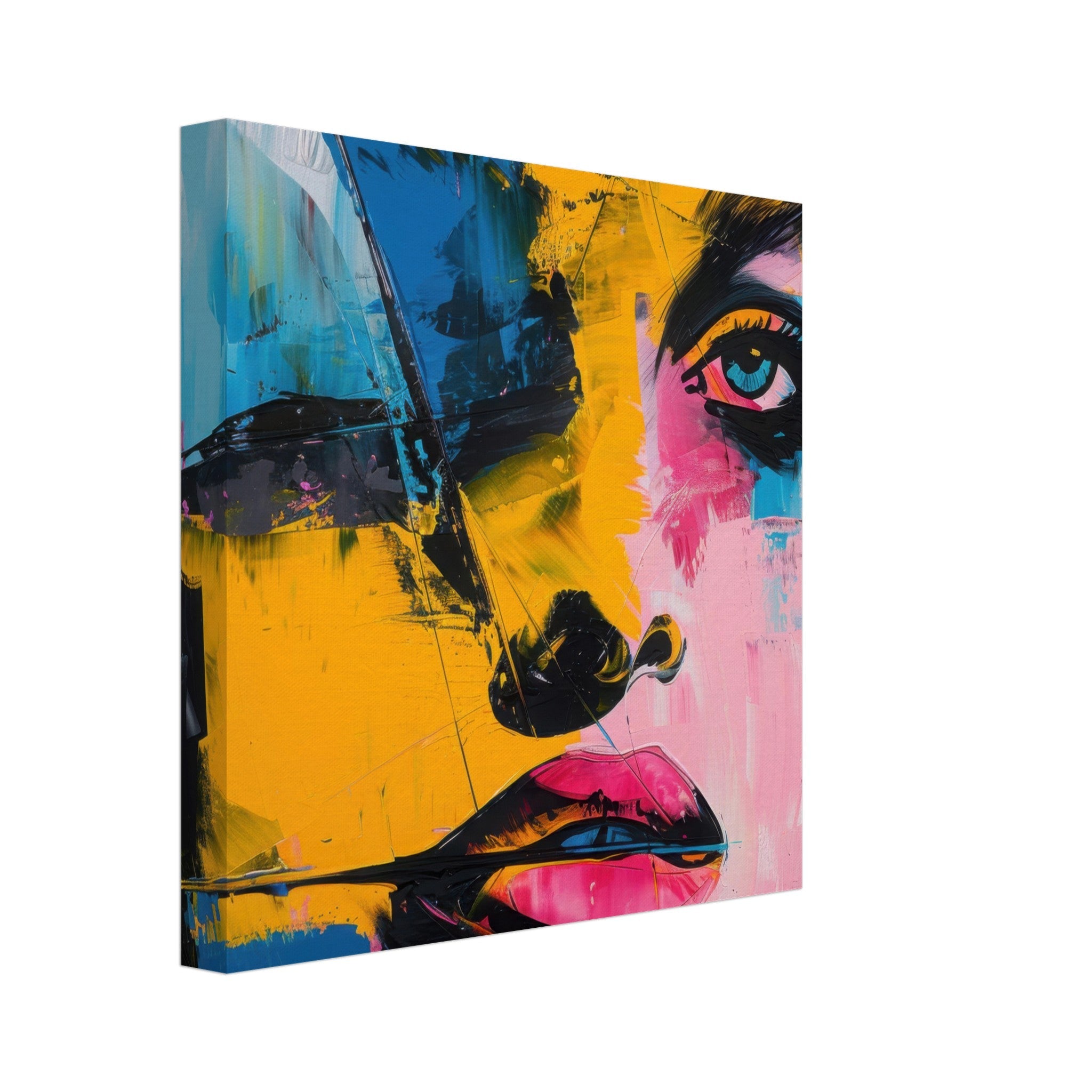 Canvas Square - Swedish popart in abstract style 3 - Shop Ai Art WebShop - Digital Art online Store