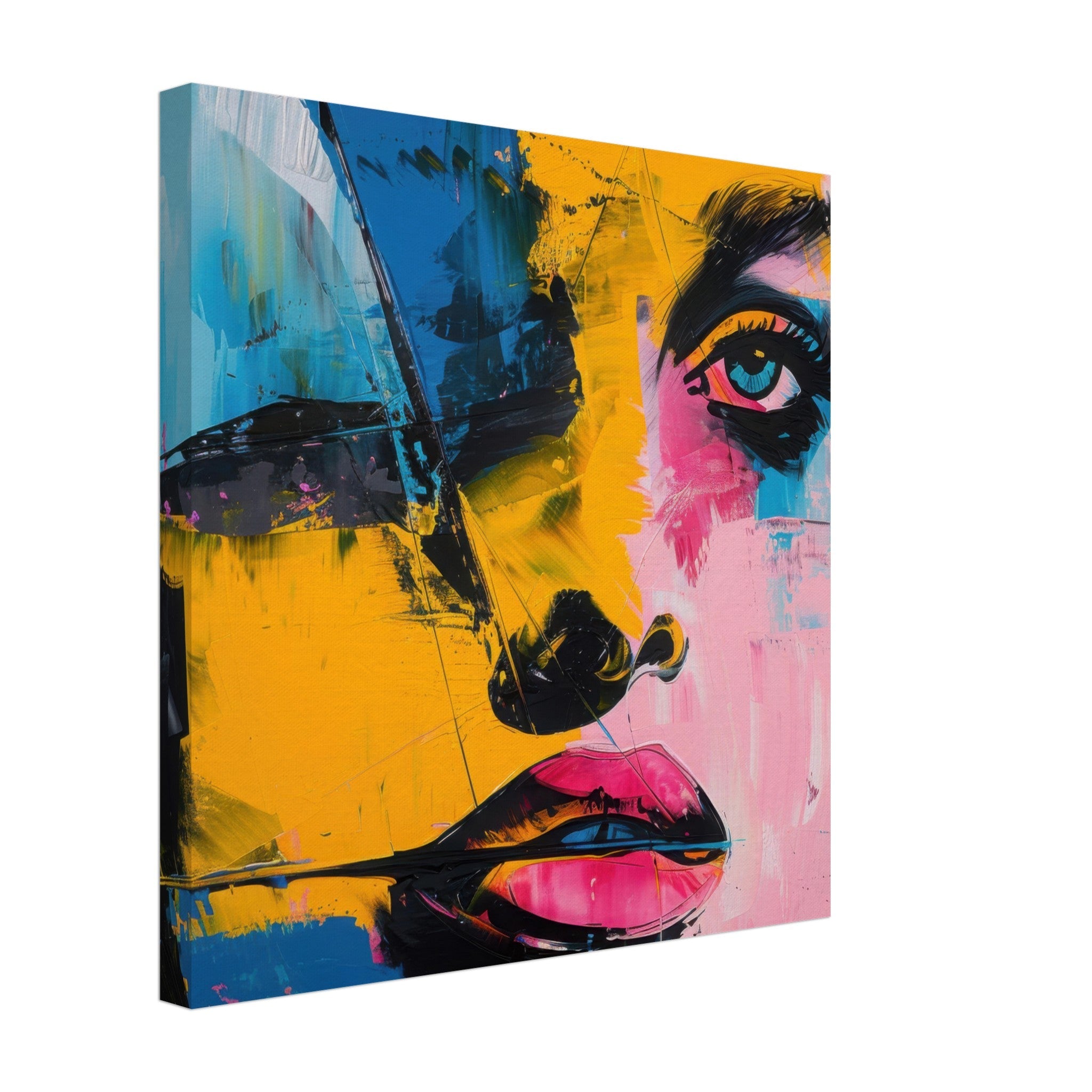 Canvas Square - Swedish popart in abstract style 3 - Shop Ai Art WebShop - Digital Art online Store