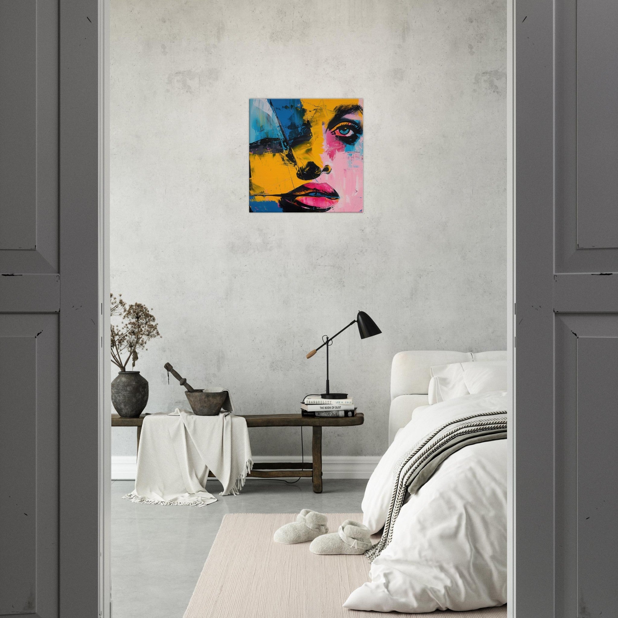 Canvas Square - Swedish popart in abstract style 3 - Shop Ai Art WebShop - Digital Art online Store