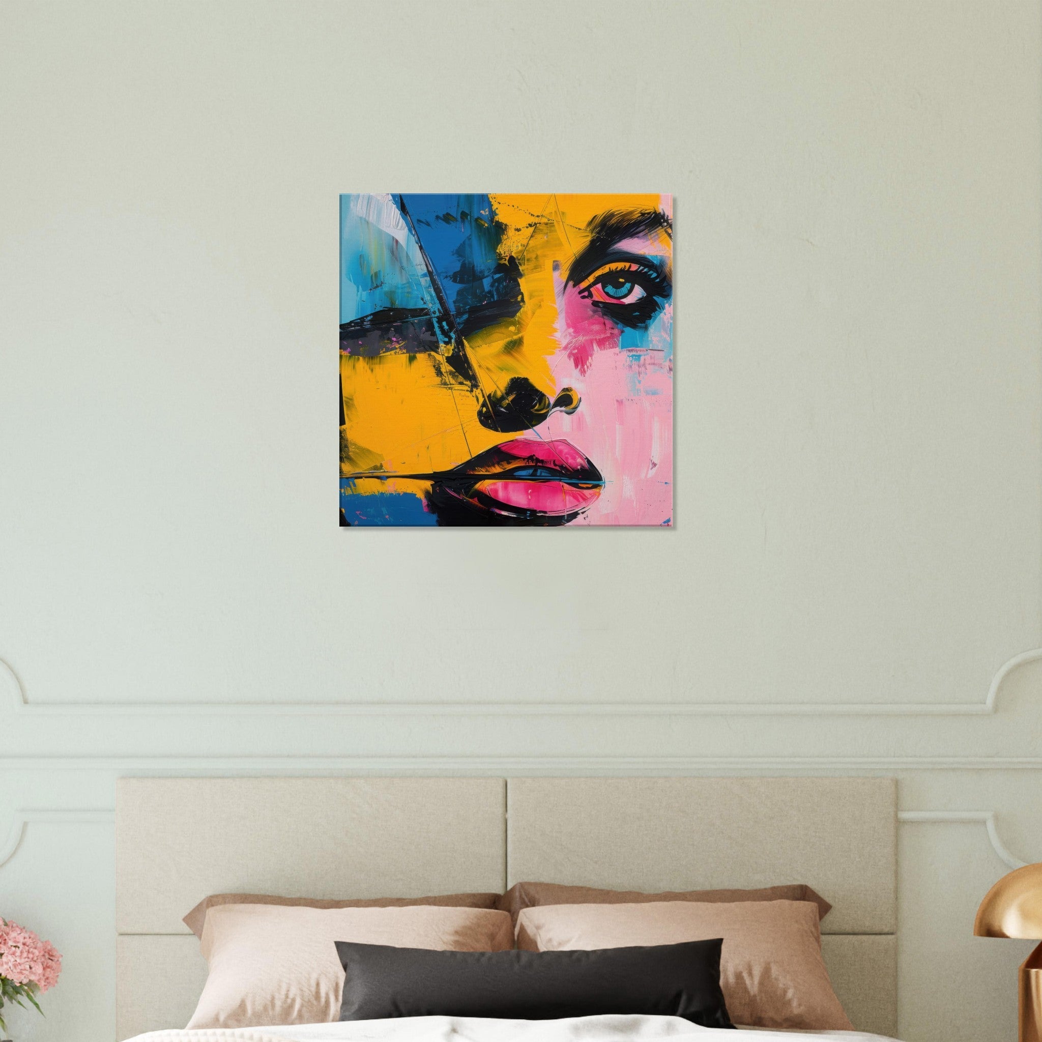 Canvas Square - Swedish popart in abstract style 3 - Shop Ai Art WebShop - Digital Art online Store