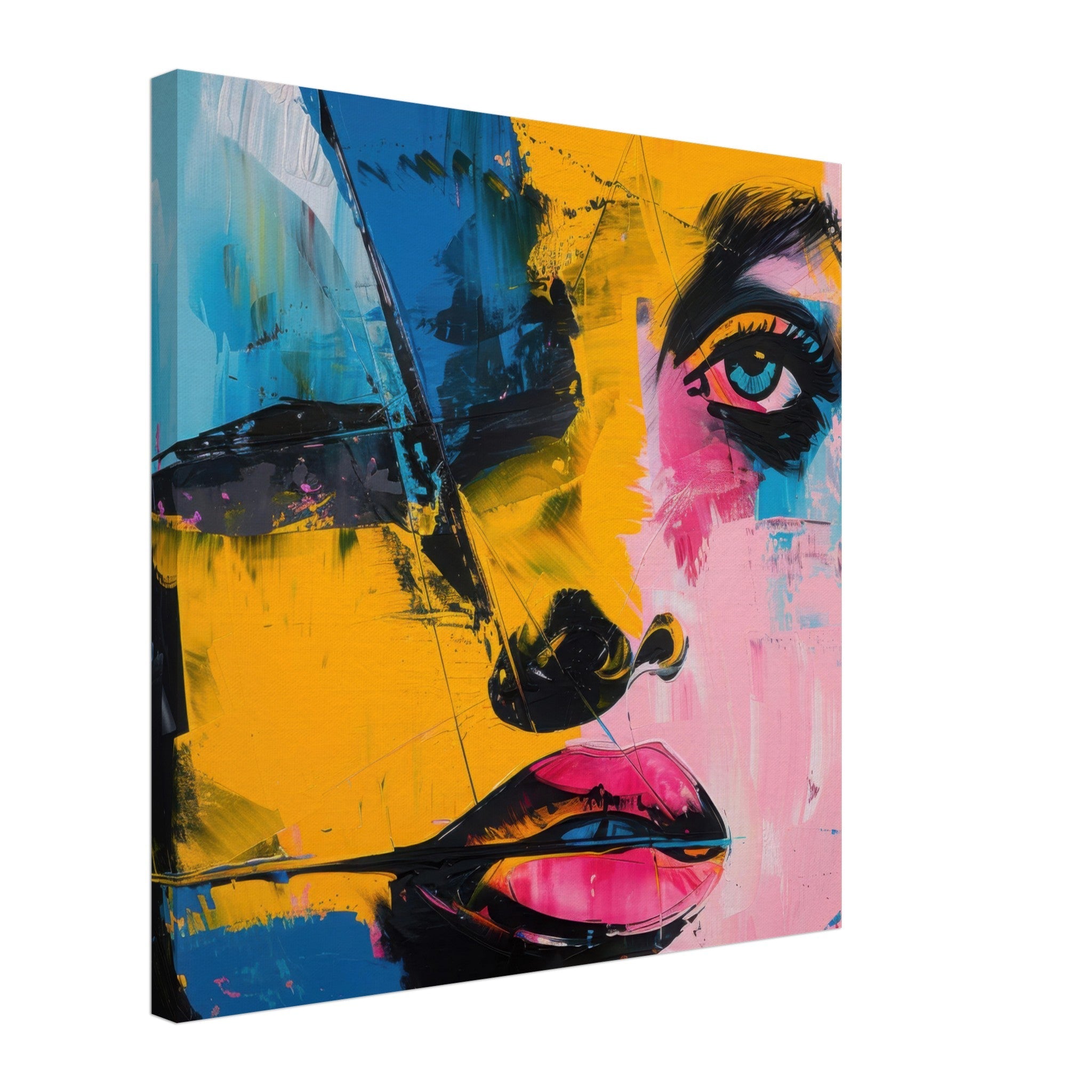 Canvas Square - Swedish popart in abstract style 3 - Shop Ai Art WebShop - Digital Art online Store