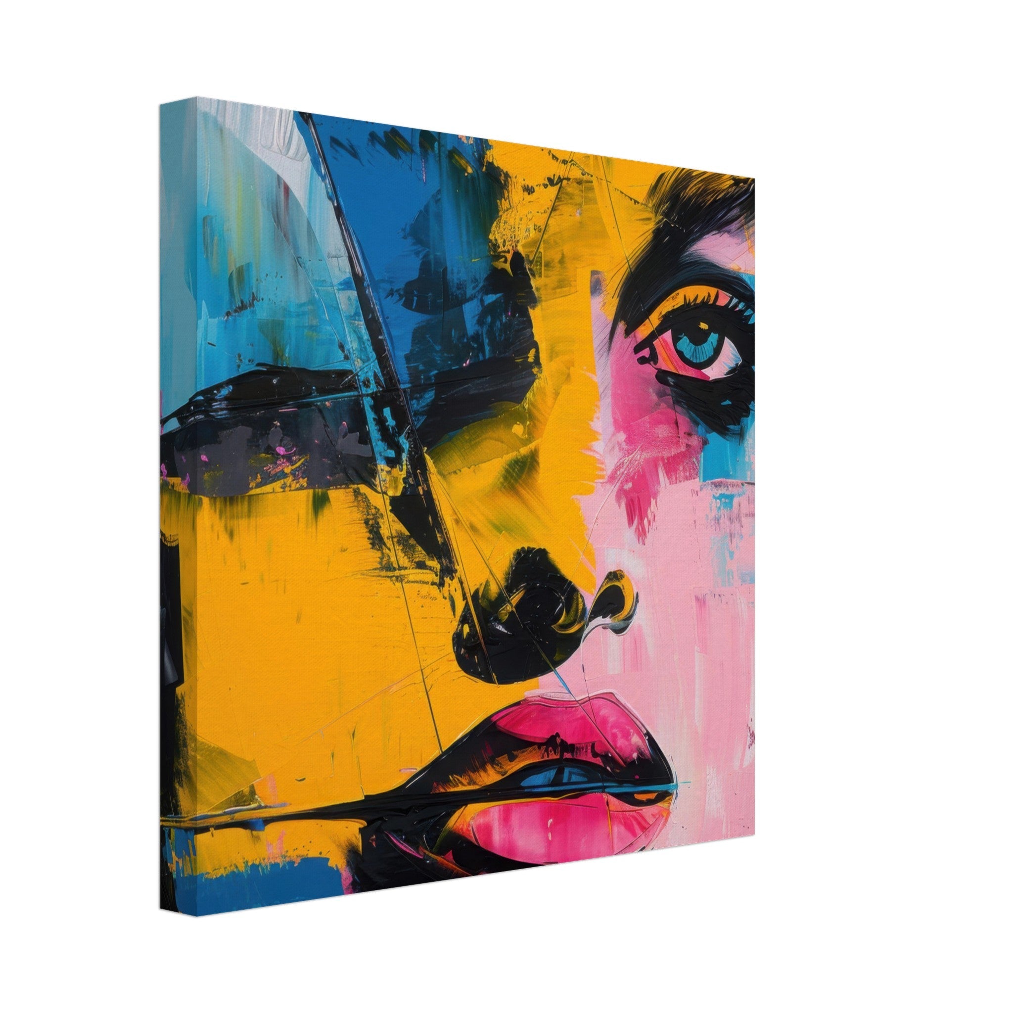 Canvas Square - Swedish popart in abstract style 3 - Shop Ai Art WebShop - Digital Art online Store