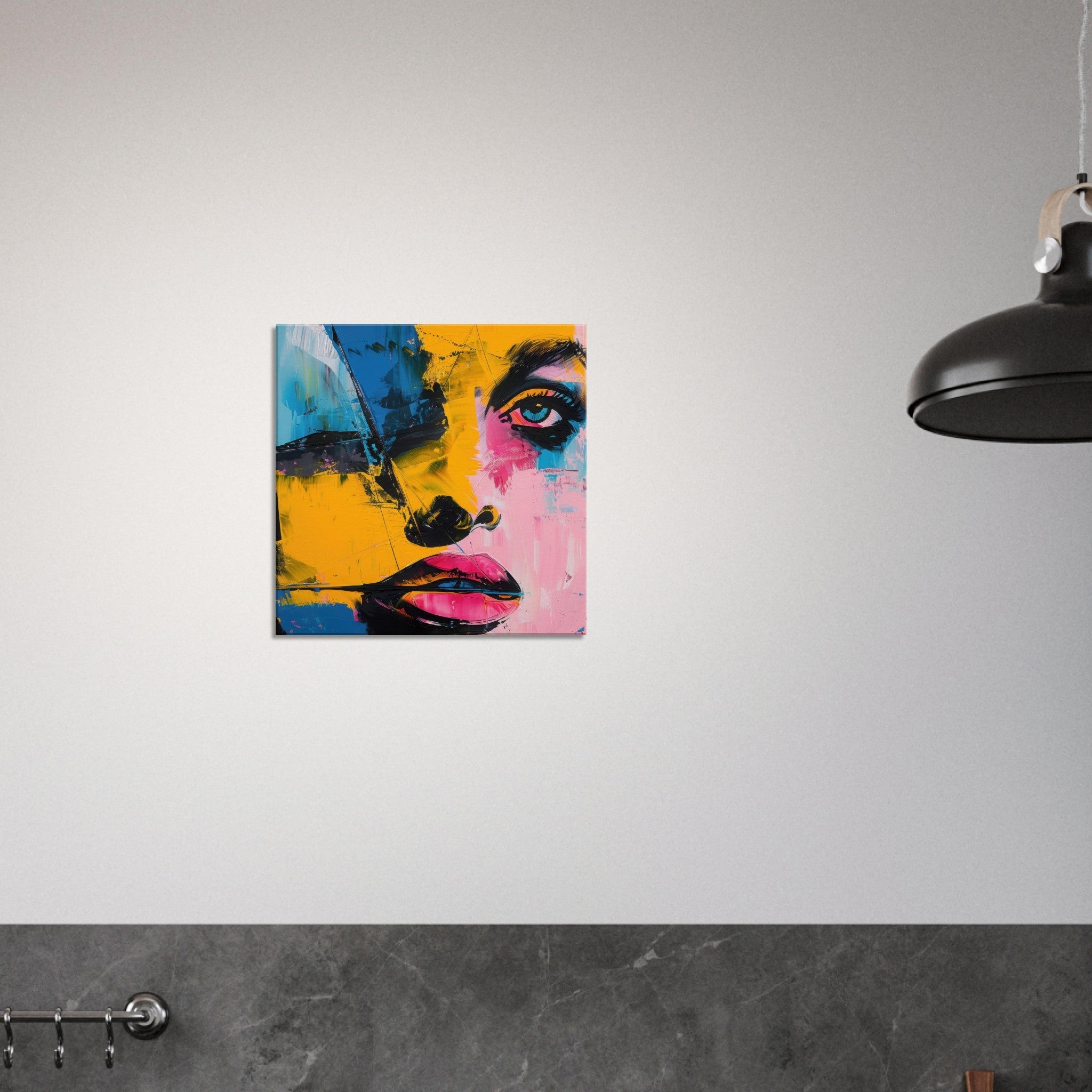 Canvas Square - Swedish popart in abstract style 3 - Shop Ai Art WebShop - Digital Art online Store
