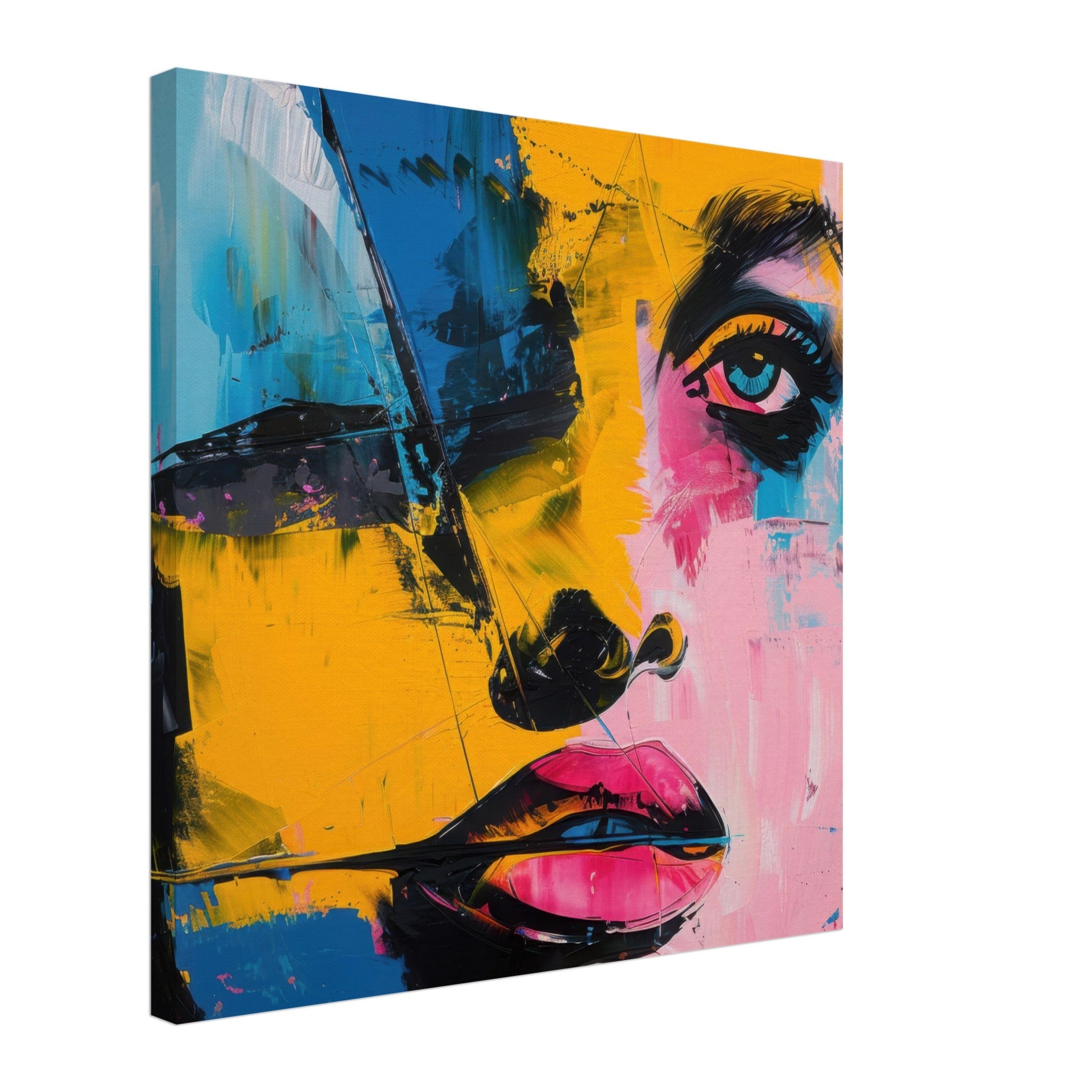 Canvas Square - Swedish popart in abstract style 3 - Shop Ai Art WebShop - Digital Art online Store