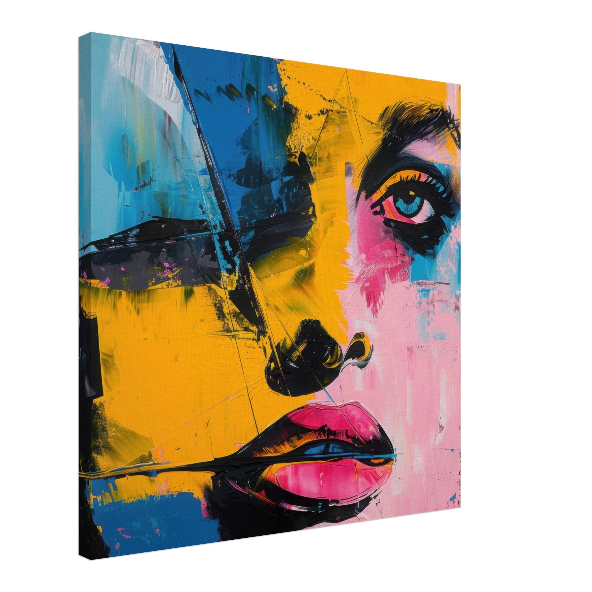Canvas Square - Swedish popart in abstract style 3 - Shop Ai Art WebShop - Digital Art online Store
