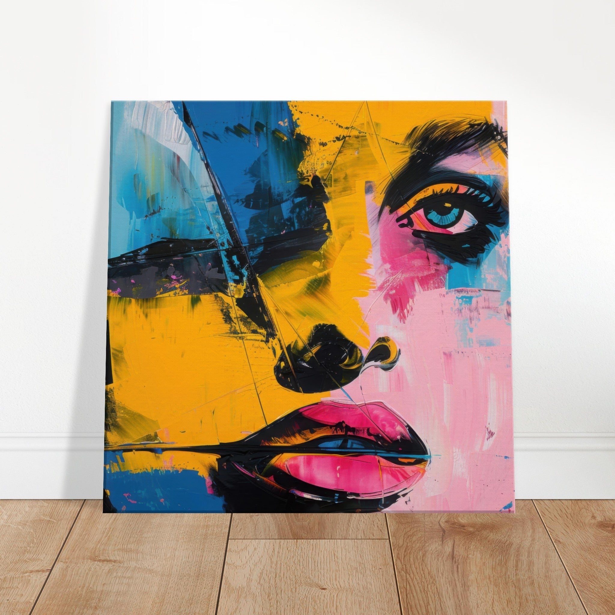 Canvas Square - Swedish popart in abstract style 3 - Shop Ai Art WebShop - Digital Art online Store